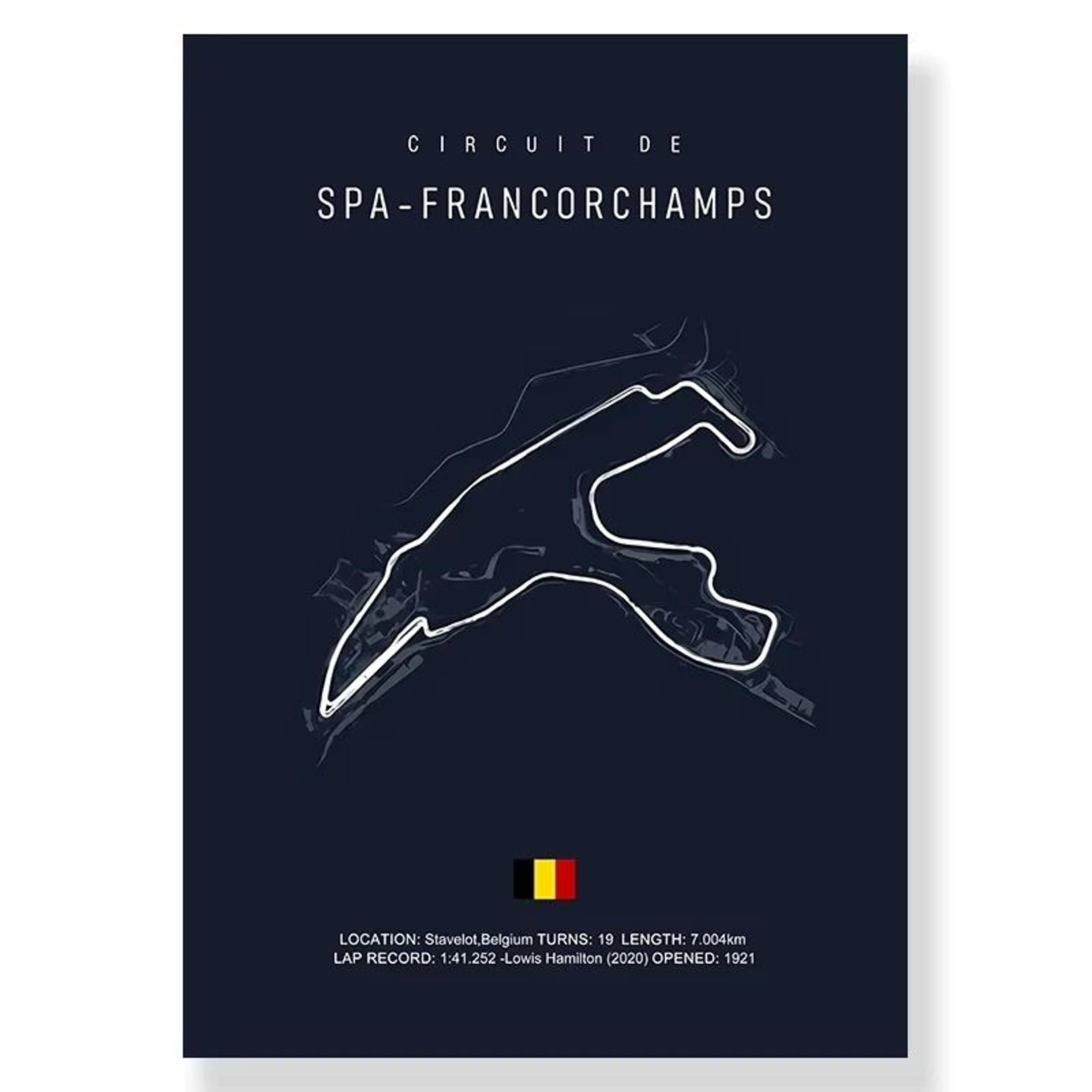 f1 race track canvas wall art minimalist motorsport poster decor