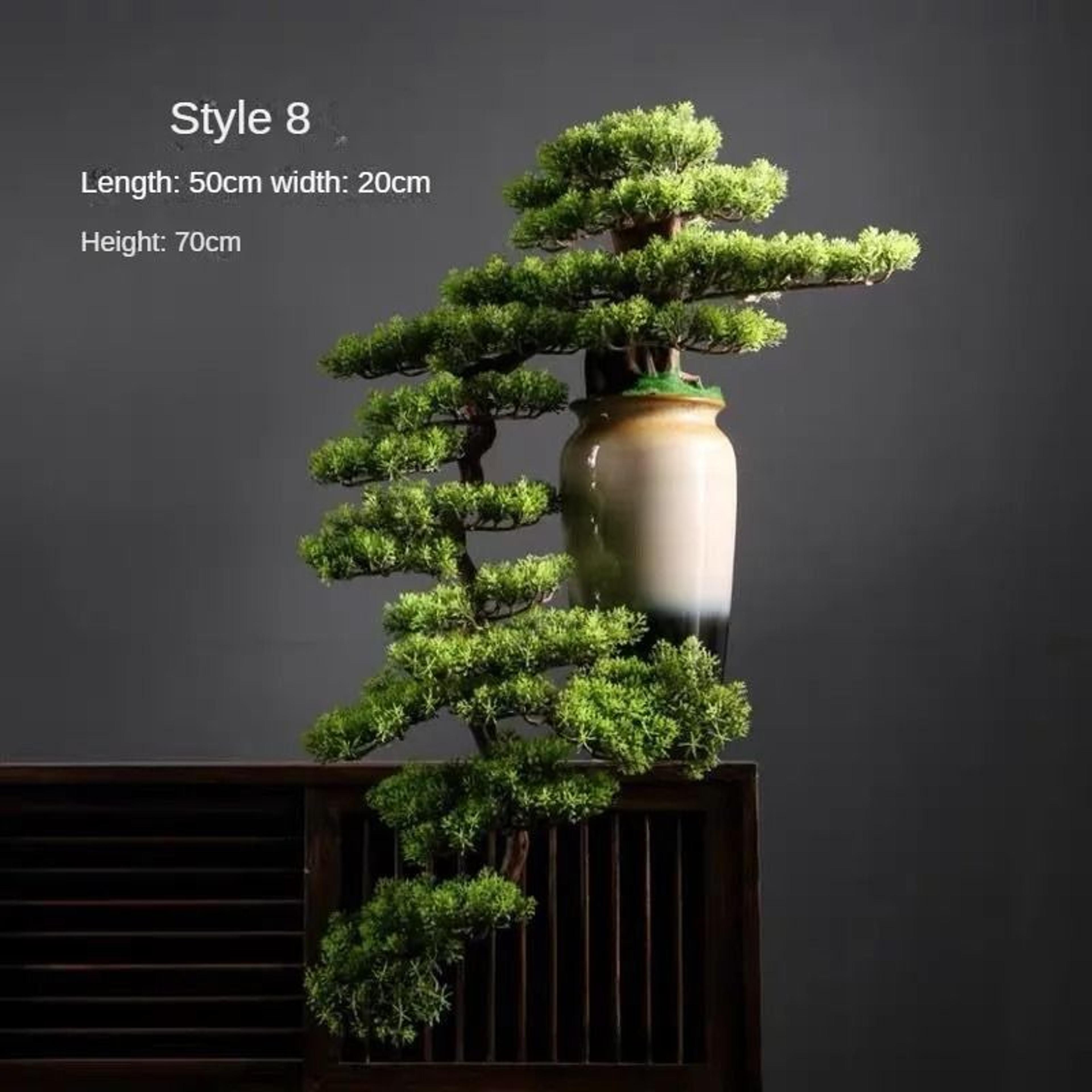 Artificial Pine Bonsai Tree Desktop Decor Mini Landscape Plant Ornament 7