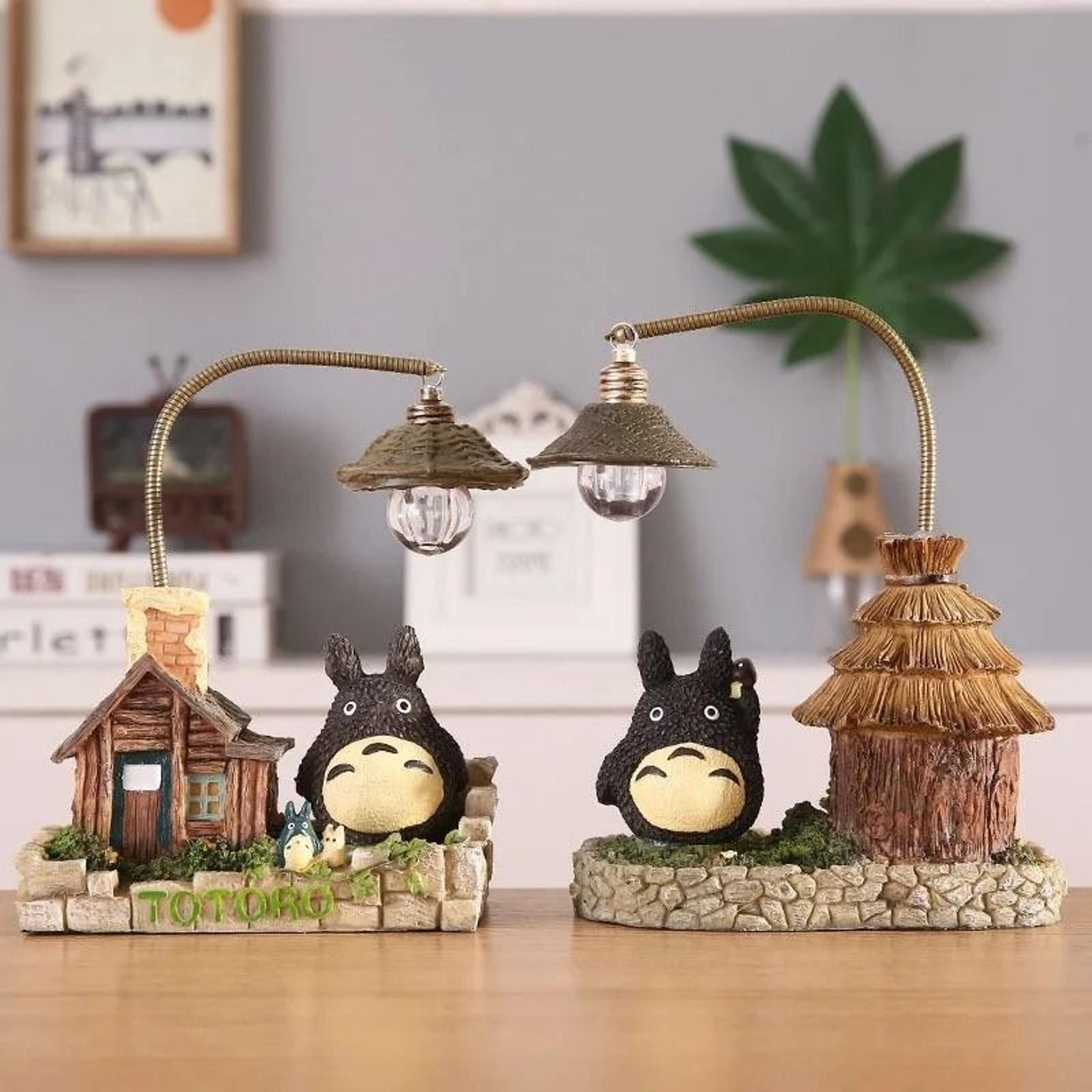 anime wooden house night light cute cartoon desk lamp decor