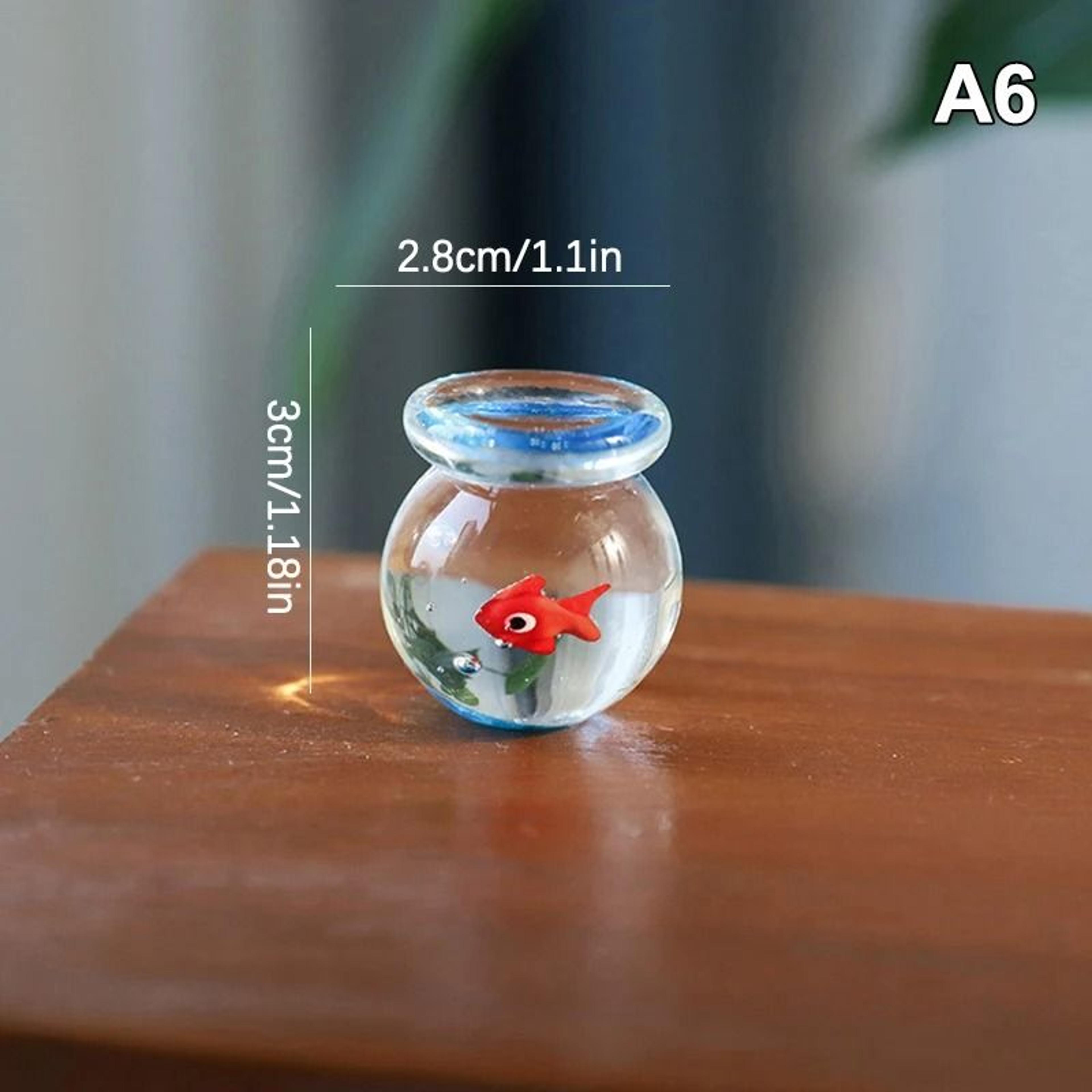 Handcrafted Glass Fish Figurine Mini Colorful Desktop Decor 6