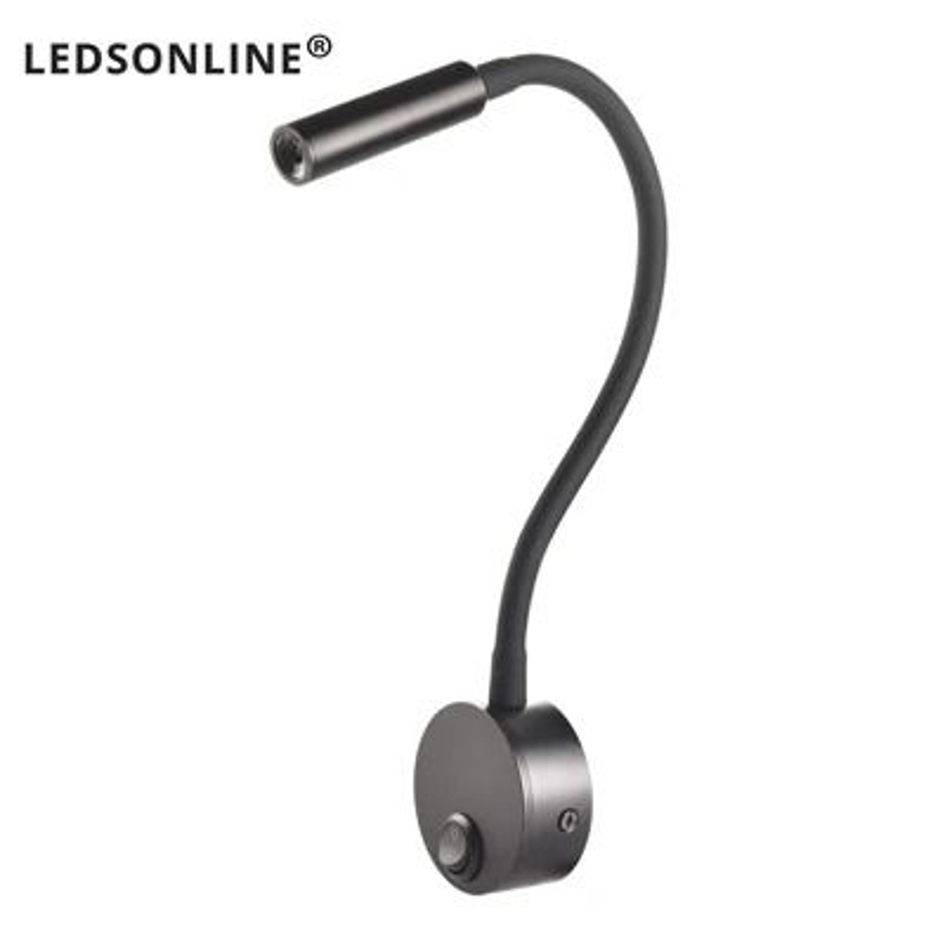 Flexible Gooseneck Clamp Wall Light Bedside LED Reading Lamp 2