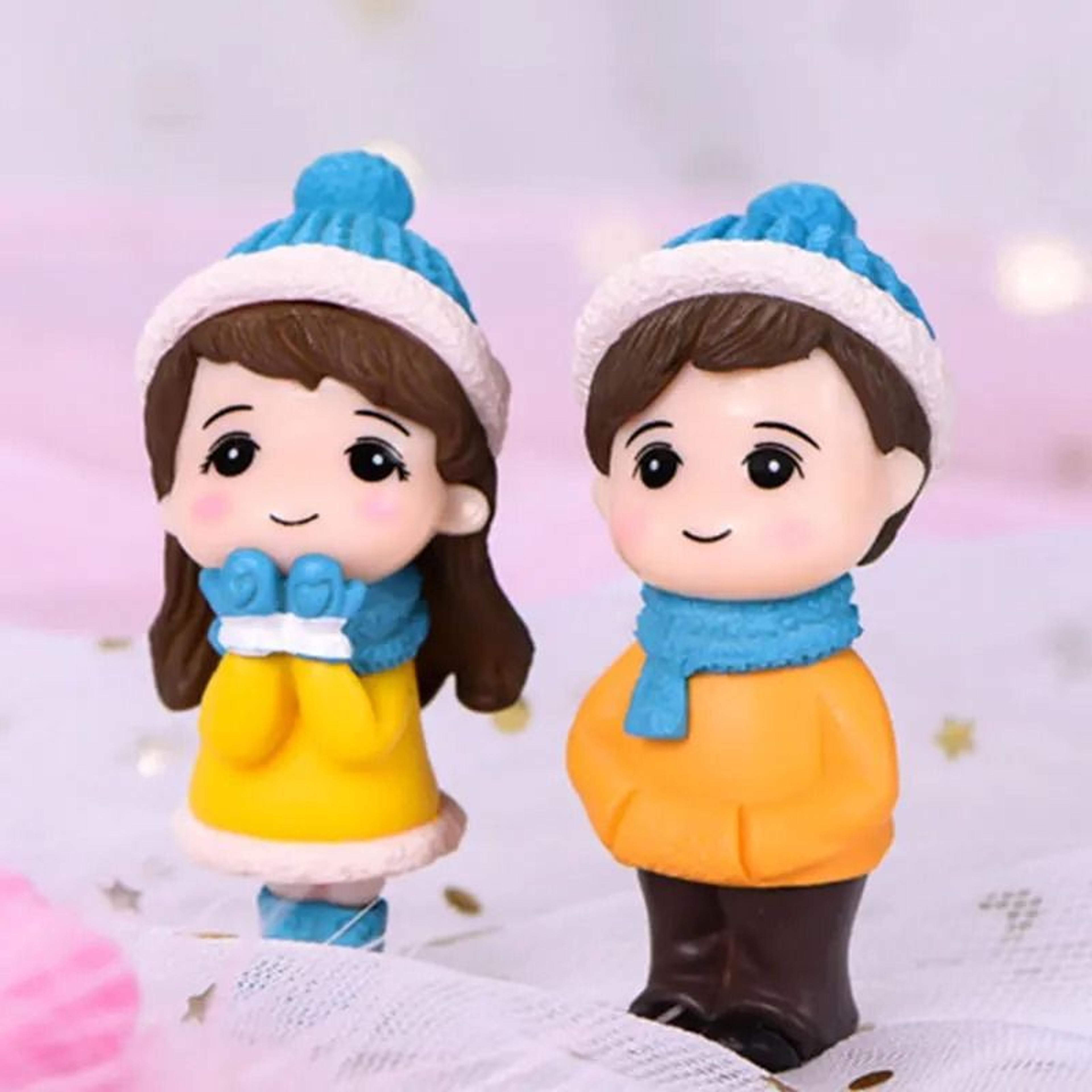Fairy Garden Miniatures Mini Animal Figurines Couple Set For Terrarium Decor 11
