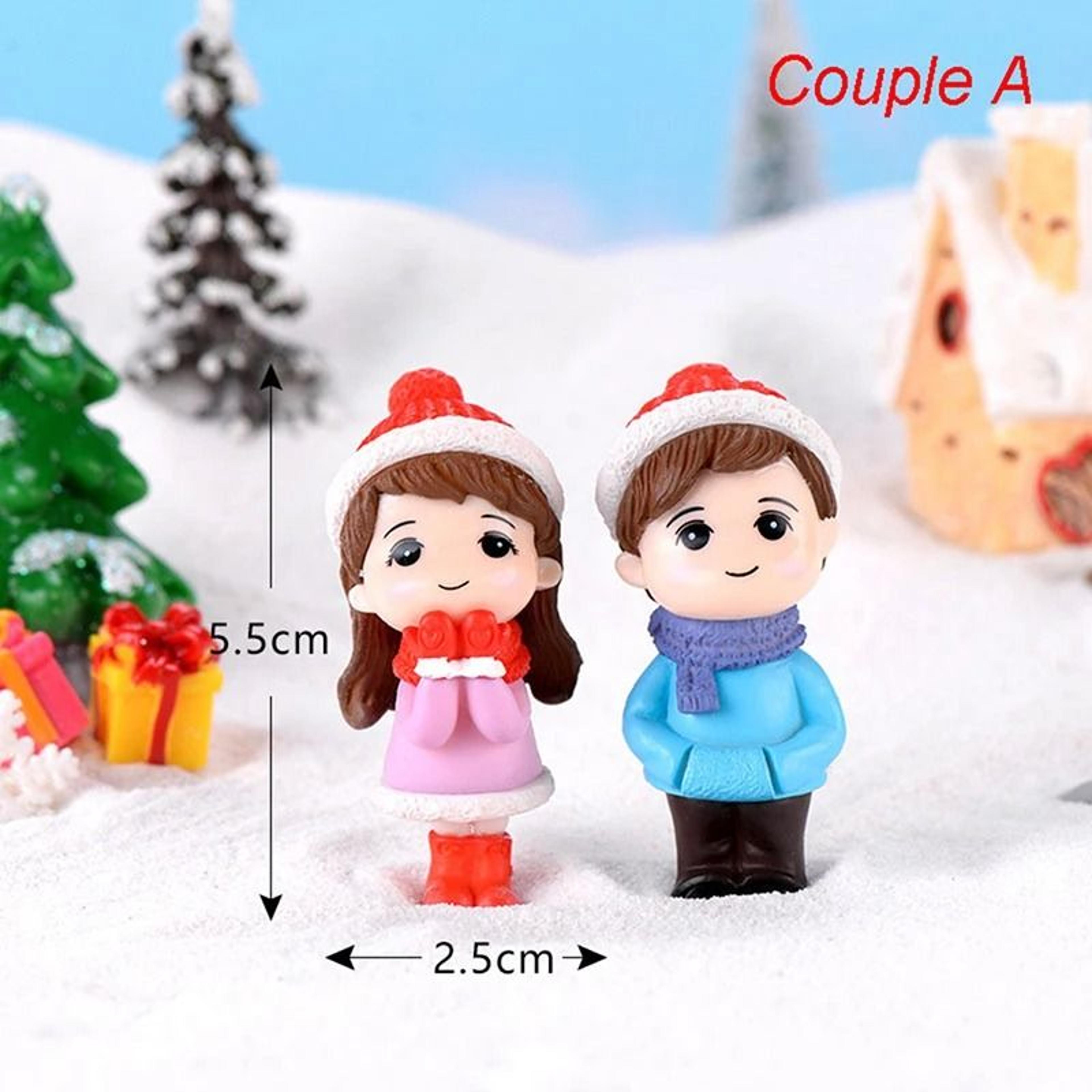 Fairy Garden Miniatures Mini Animal Figurines Couple Set For Terrarium Decor 14