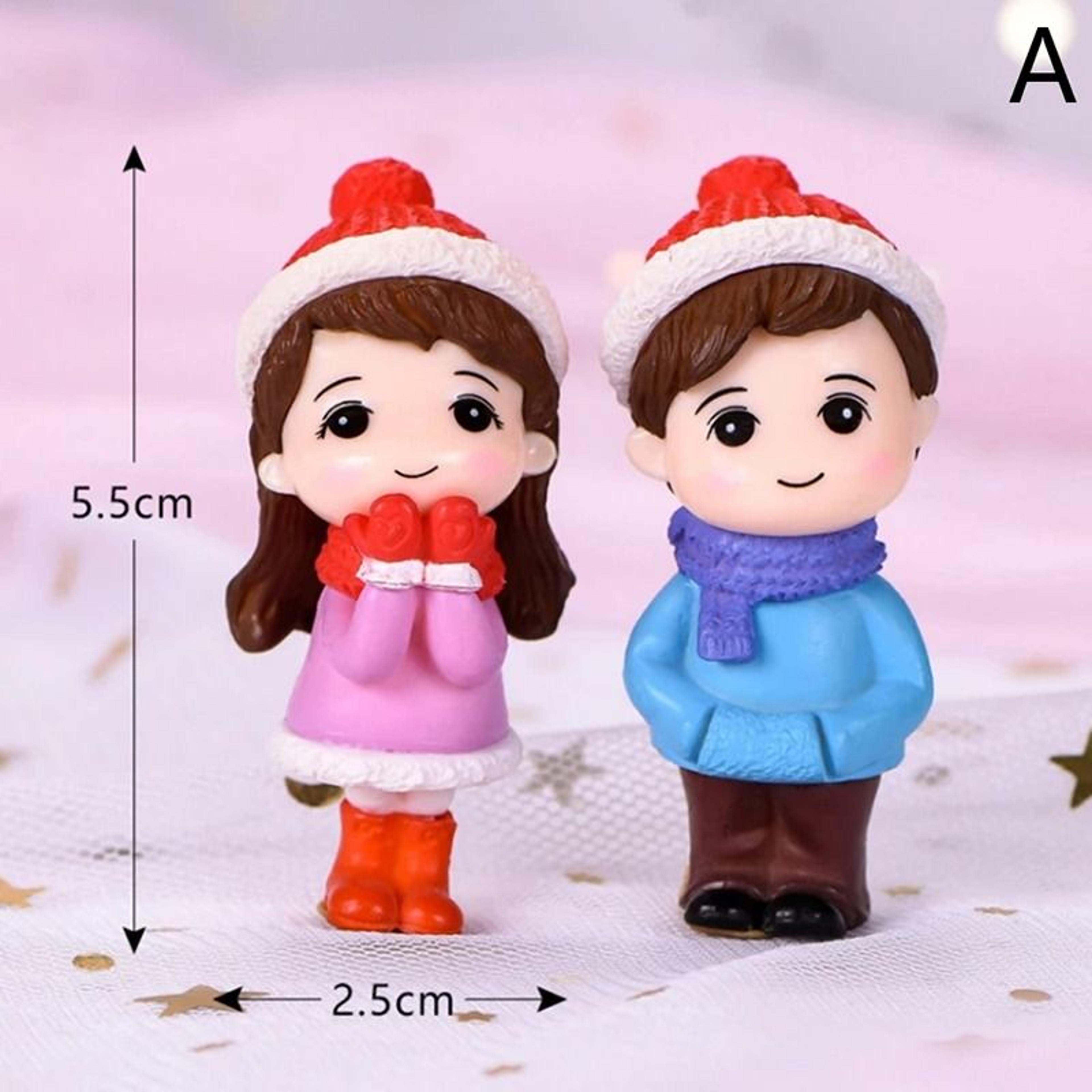 Fairy Garden Miniatures Mini Animal Figurines Couple Set For Terrarium Decor 6
