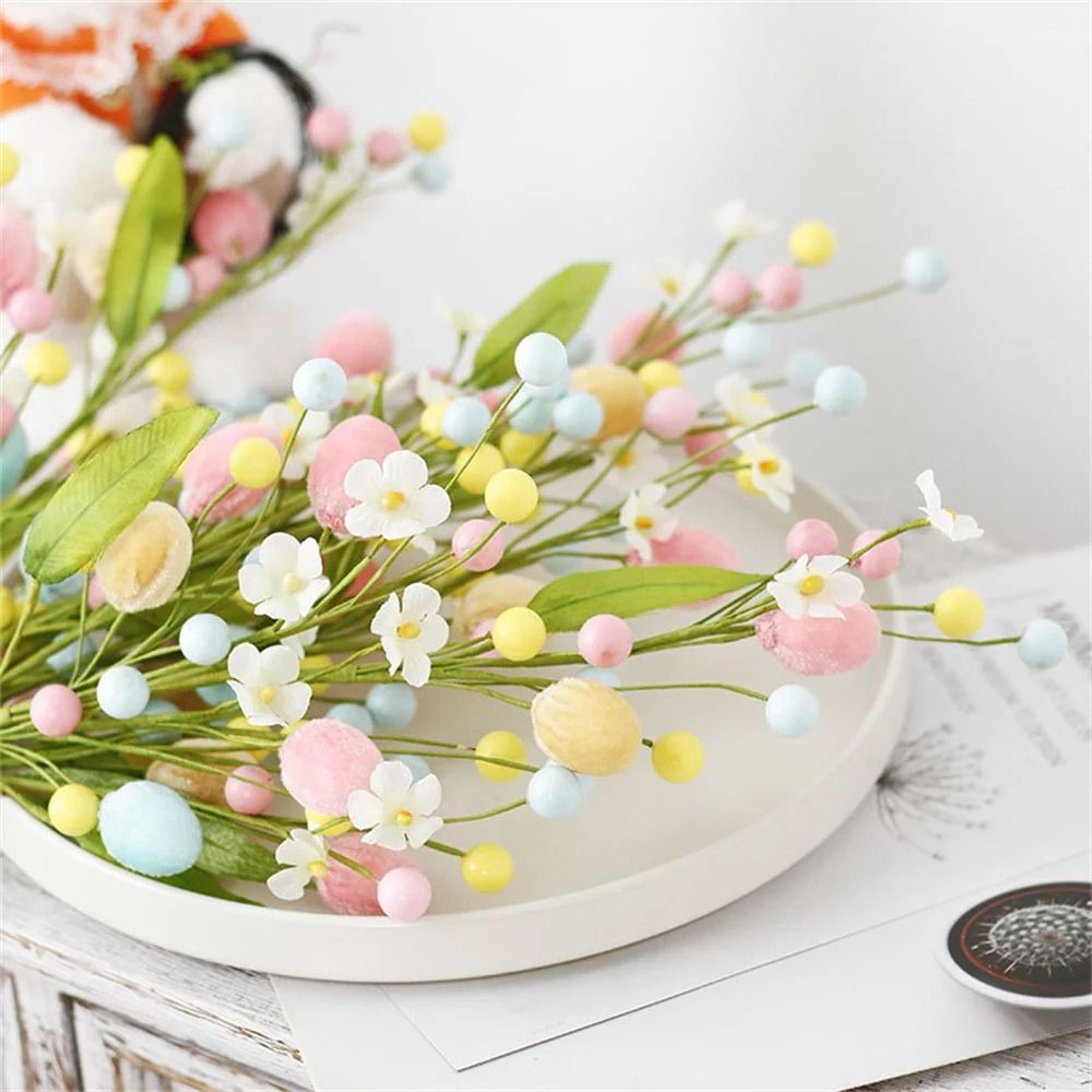 Easter Egg Tree Decor Artificial Branches Spring Holiday Vase Decoration 12