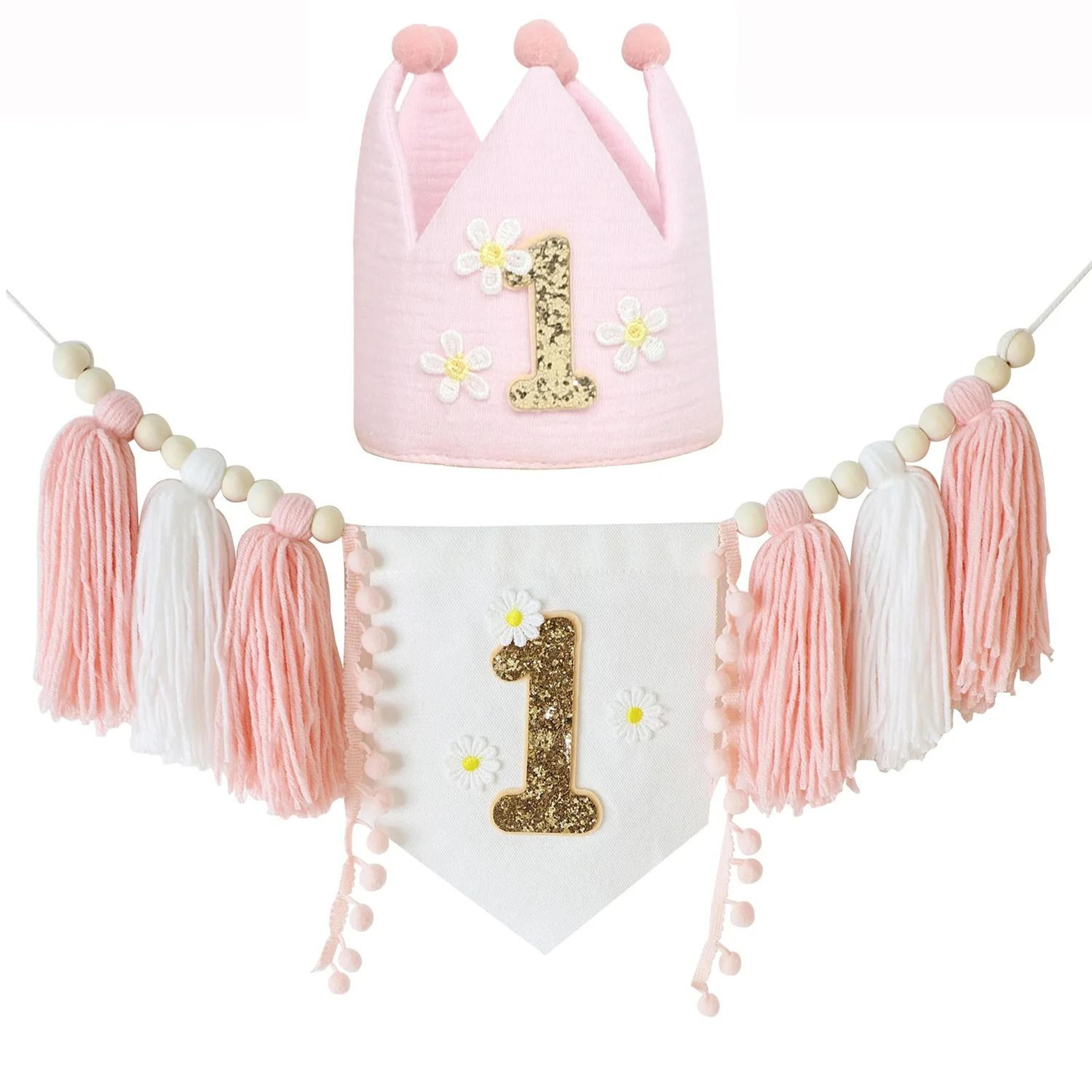 First Birthday Banner High Chair Banner Boho Baby Birthday Decoration 10