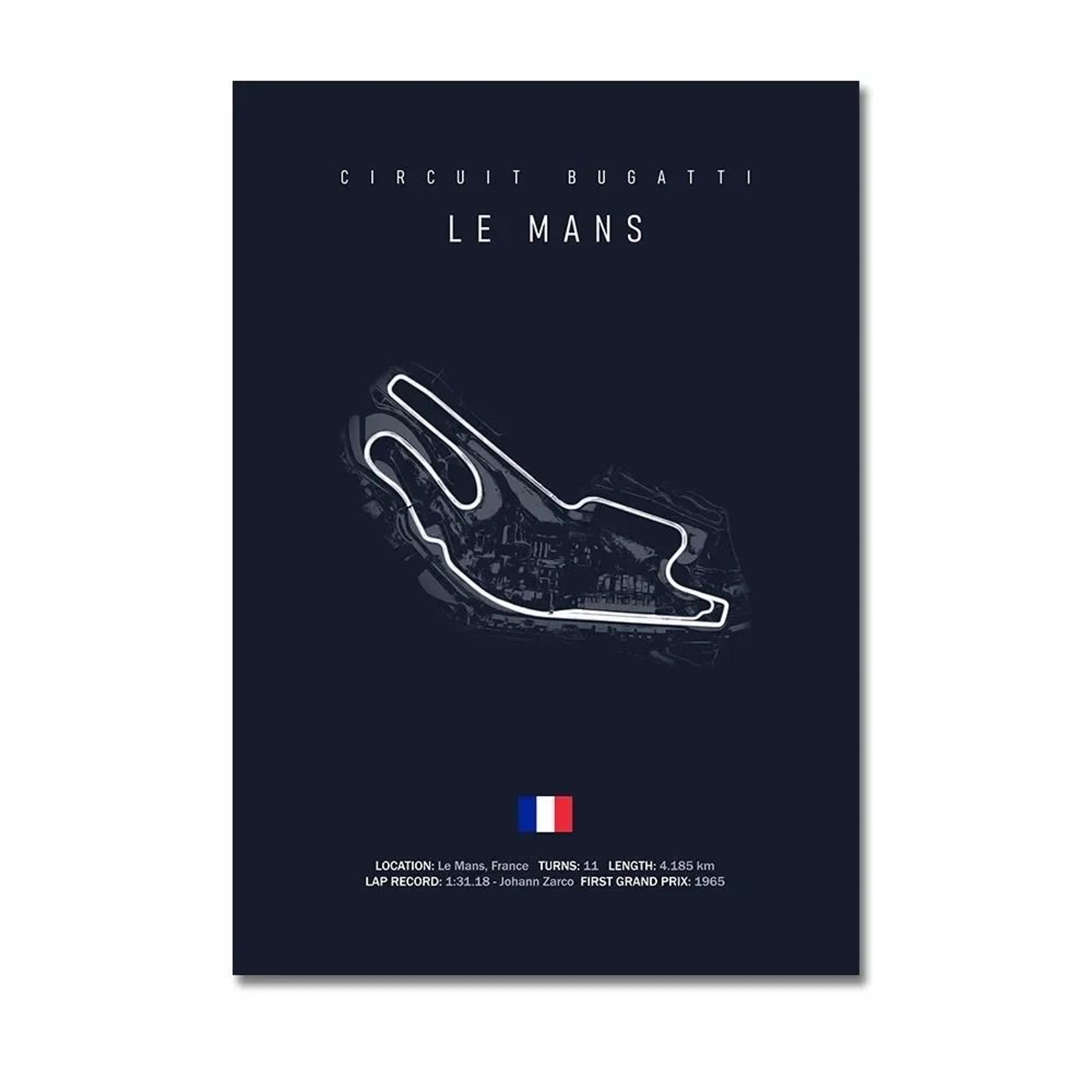 F1 Track Wall Art Circuit Map Canvas Poster For Motorsport Racing Decor 5