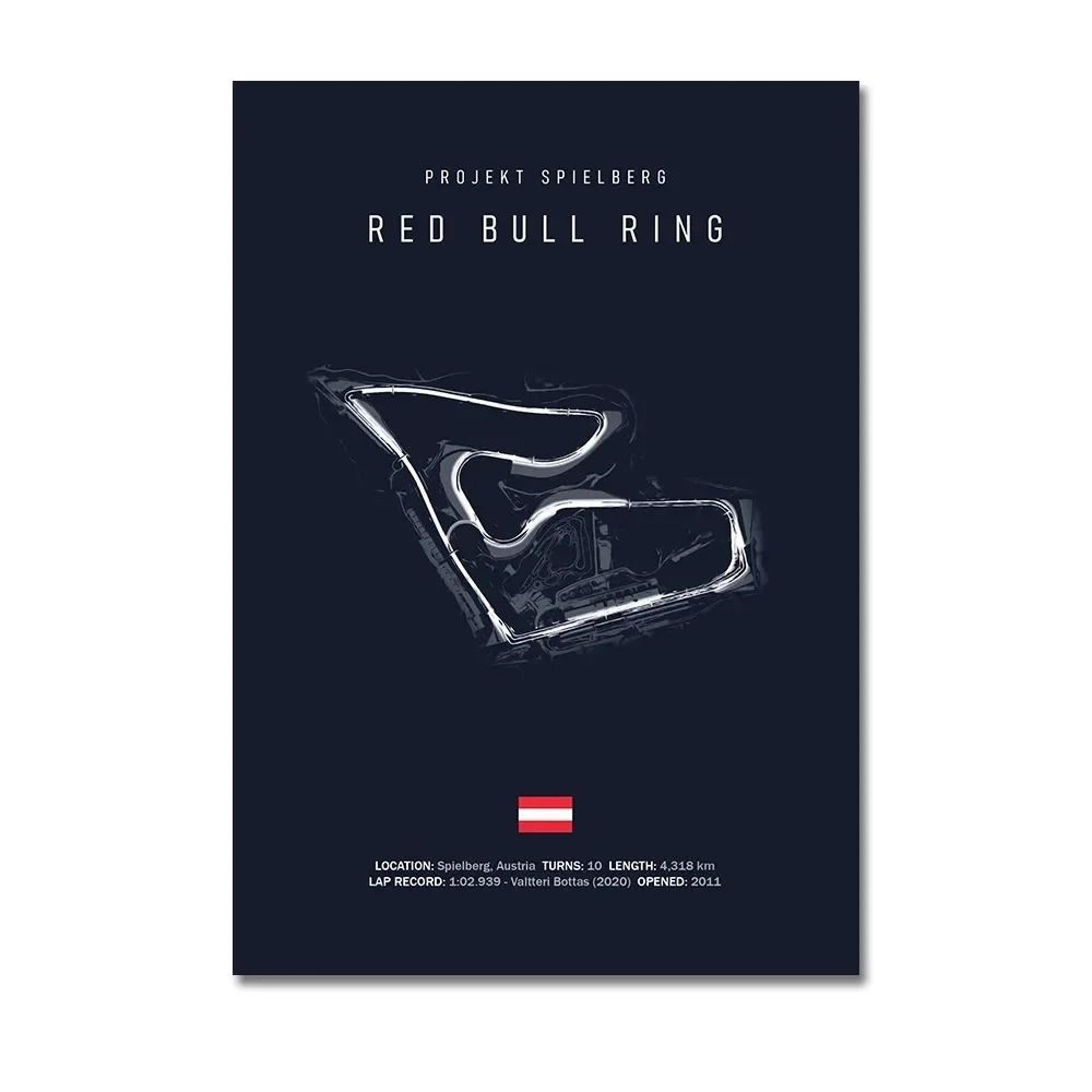 F1 Track Wall Art Circuit Map Canvas Poster For Motorsport Racing Decor 25