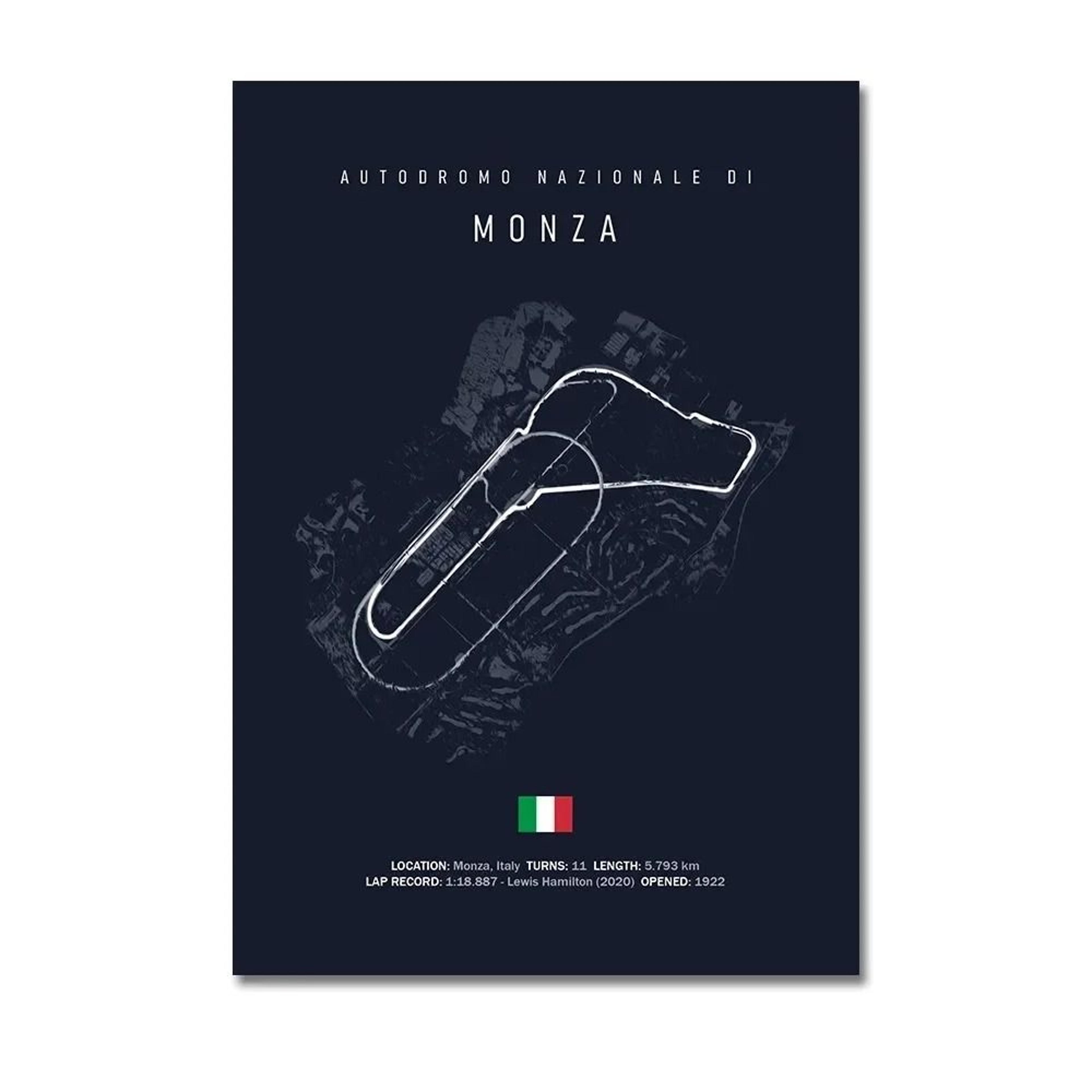 F1 Track Wall Art Circuit Map Canvas Poster For Motorsport Racing Decor 26