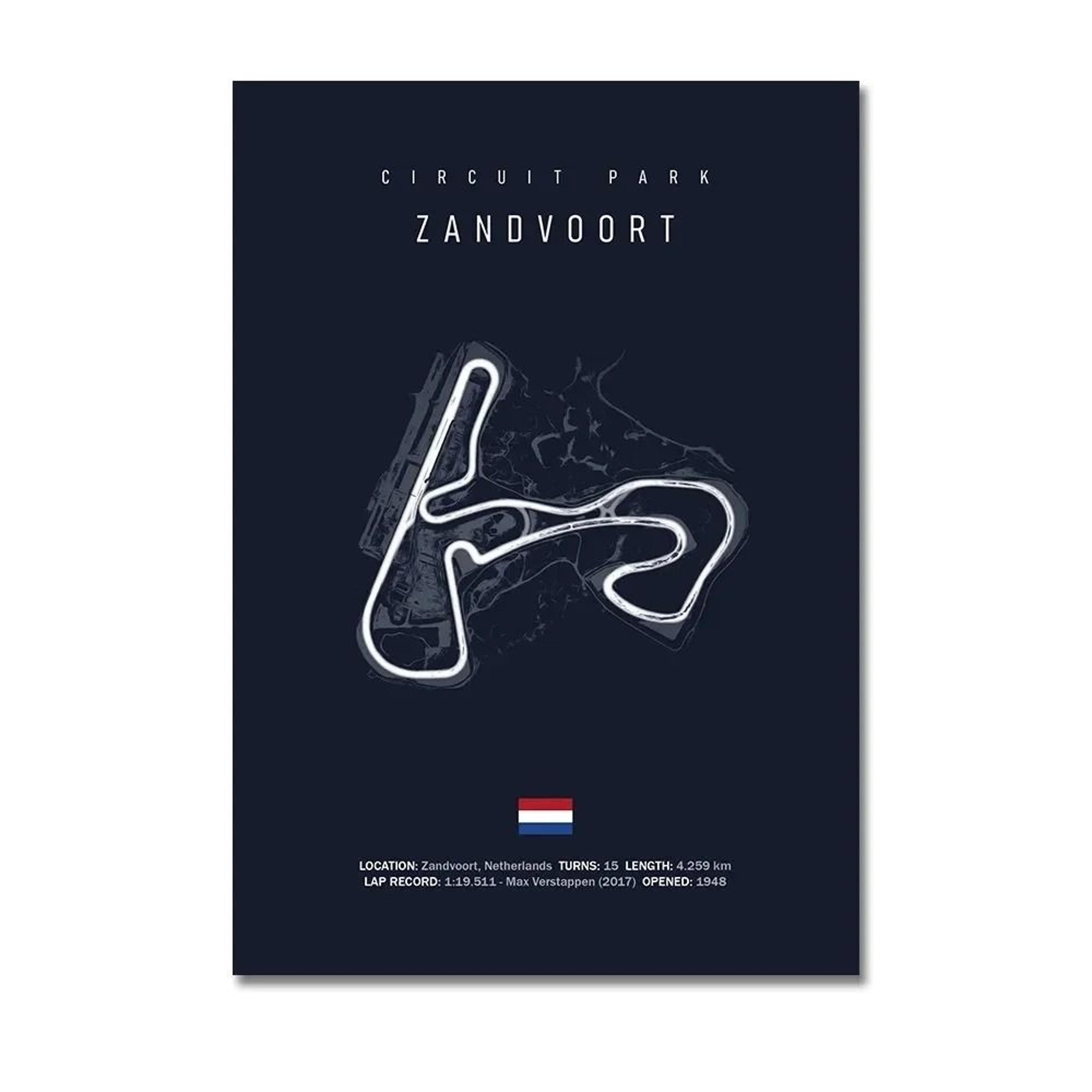 F1 Track Wall Art Circuit Map Canvas Poster For Motorsport Racing Decor 22