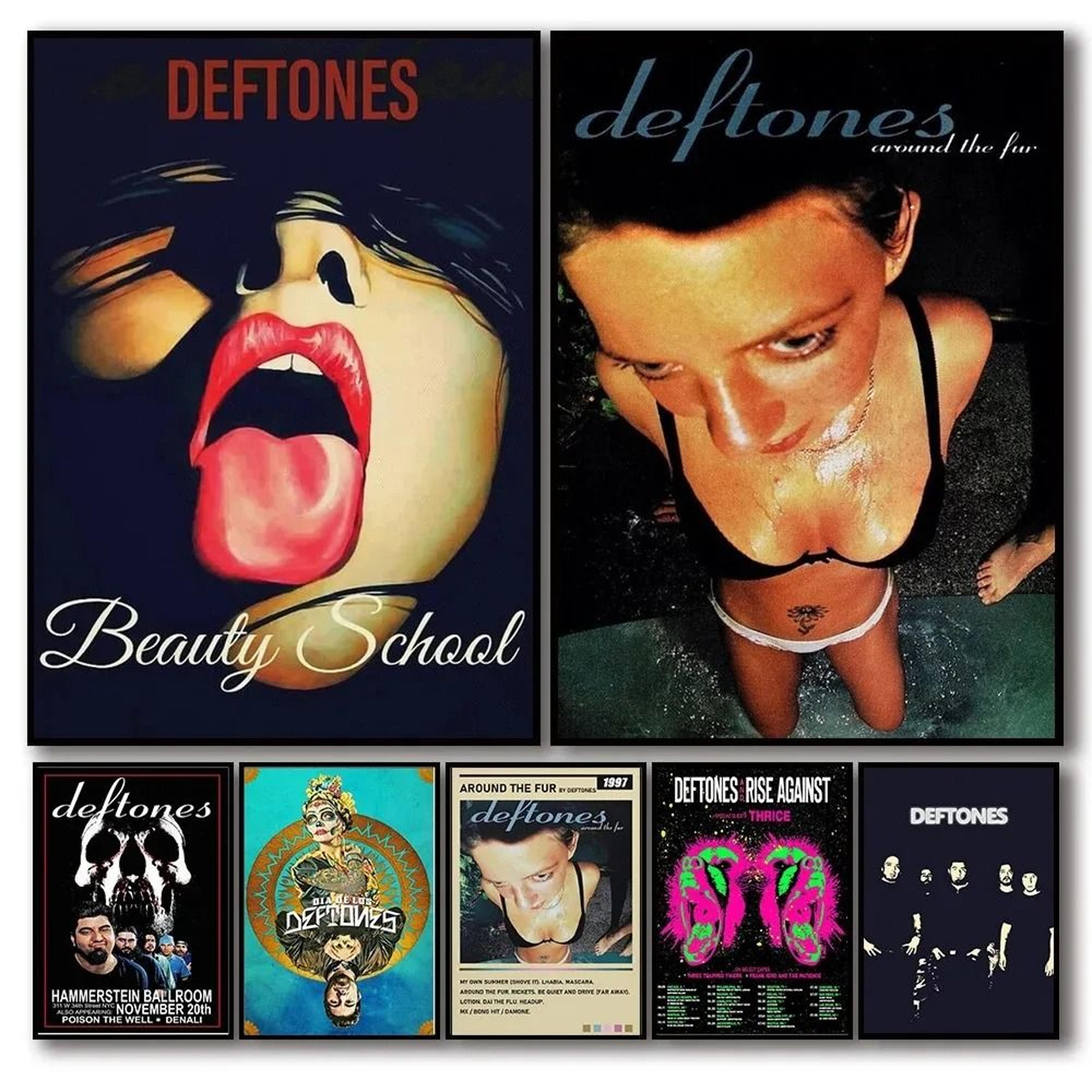 deftones album poster around the fur rock band wall art for aesthetic room decor