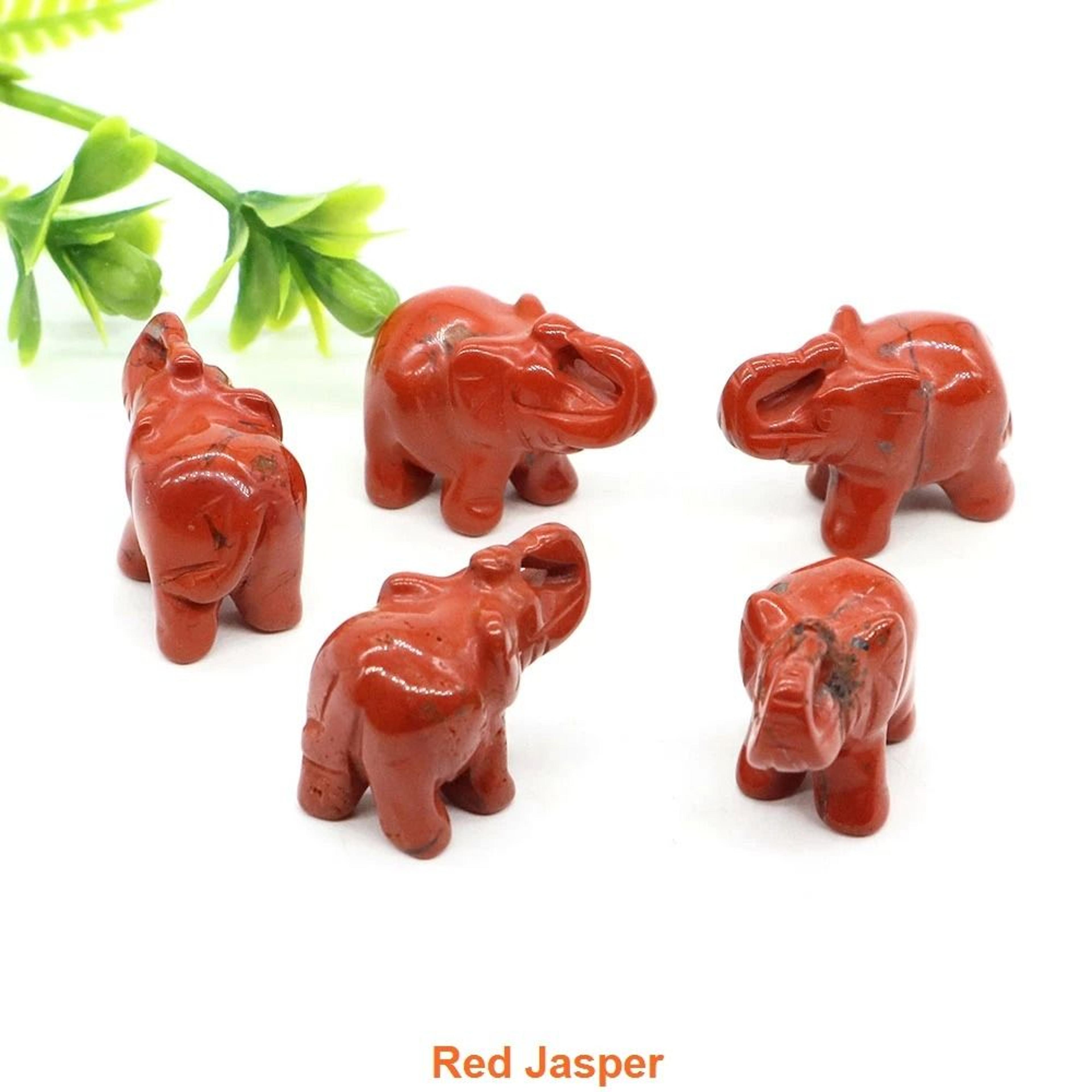 Crystal Elephant Figurine Mini Amethyst Stone Animal Decor For Healing And Home Display 9
