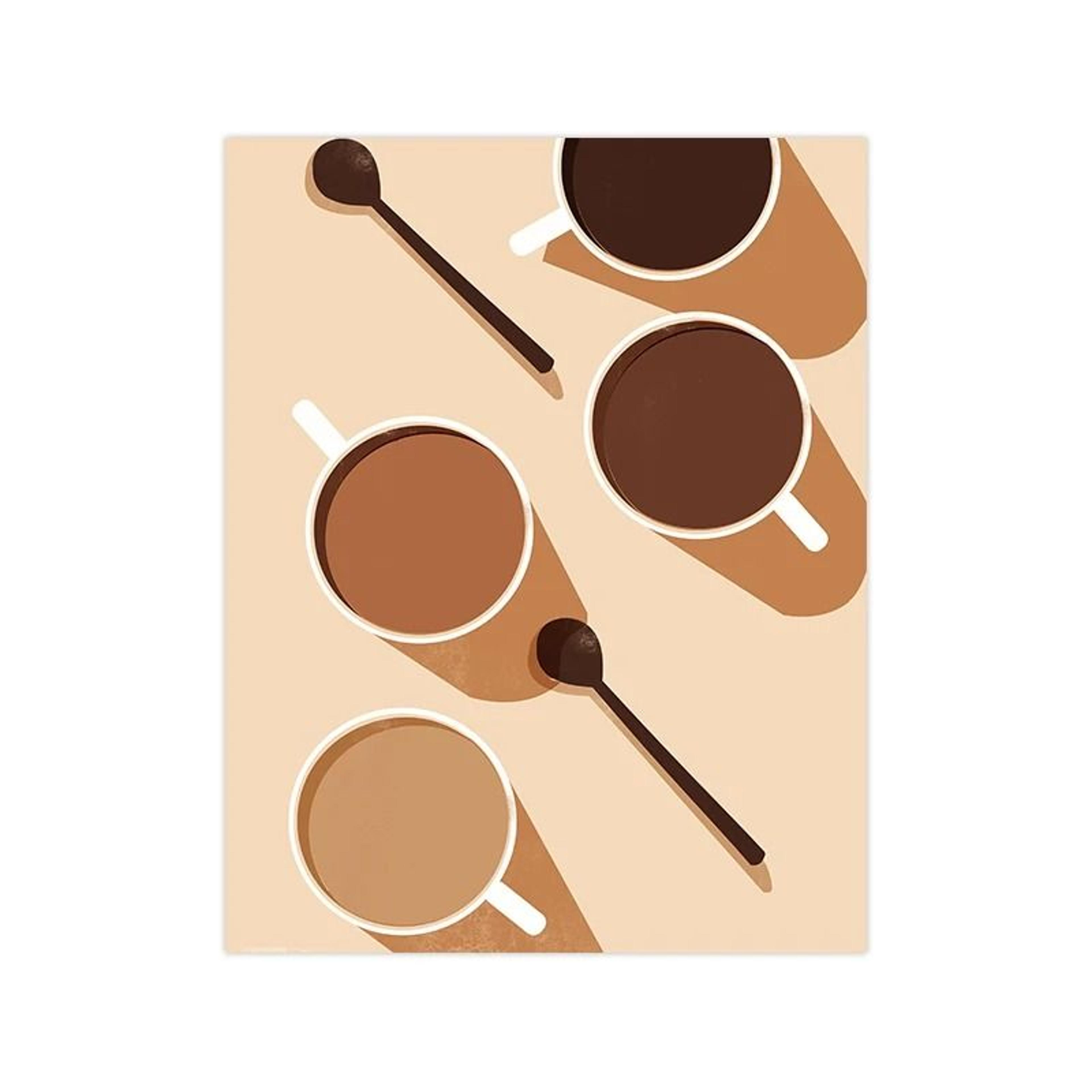 Coffee Guide Poster Canvas Coffee Menu Wall Art For Cafe Kitchen Decor 7
