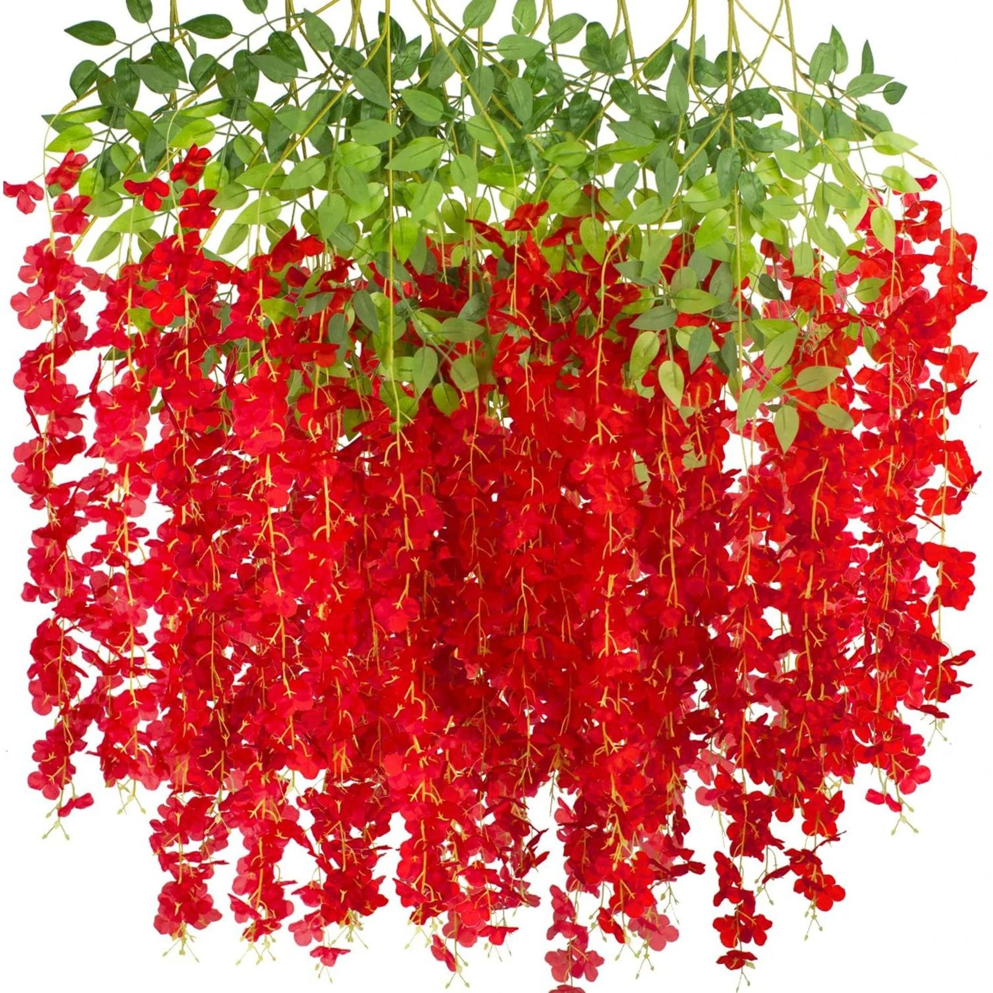 Artificial Violet Vine Flowers Hanging Plant Wedding Decor Arrangement 2