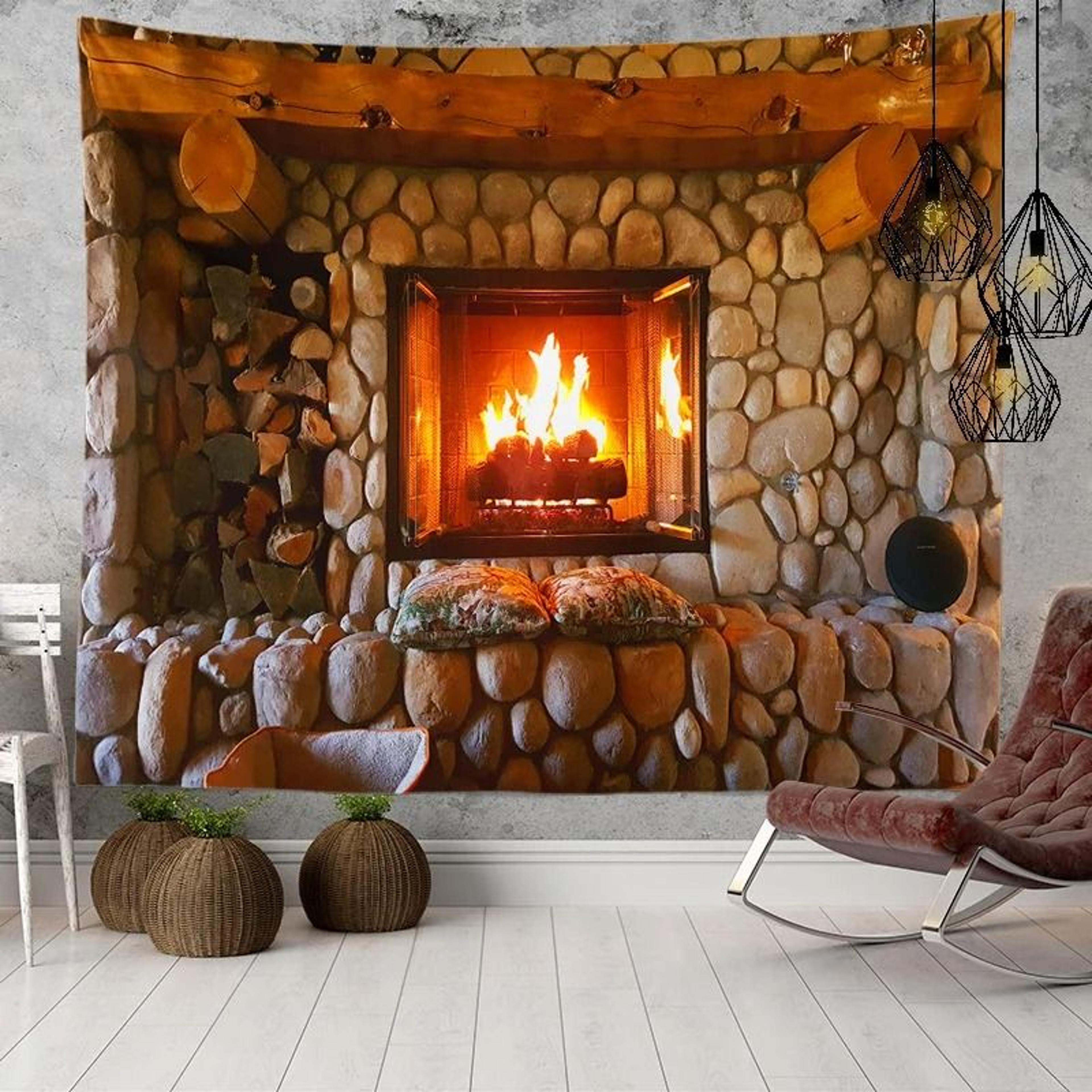 Window Scenery Wall Tapestry Nature View Mural Background Decor 25