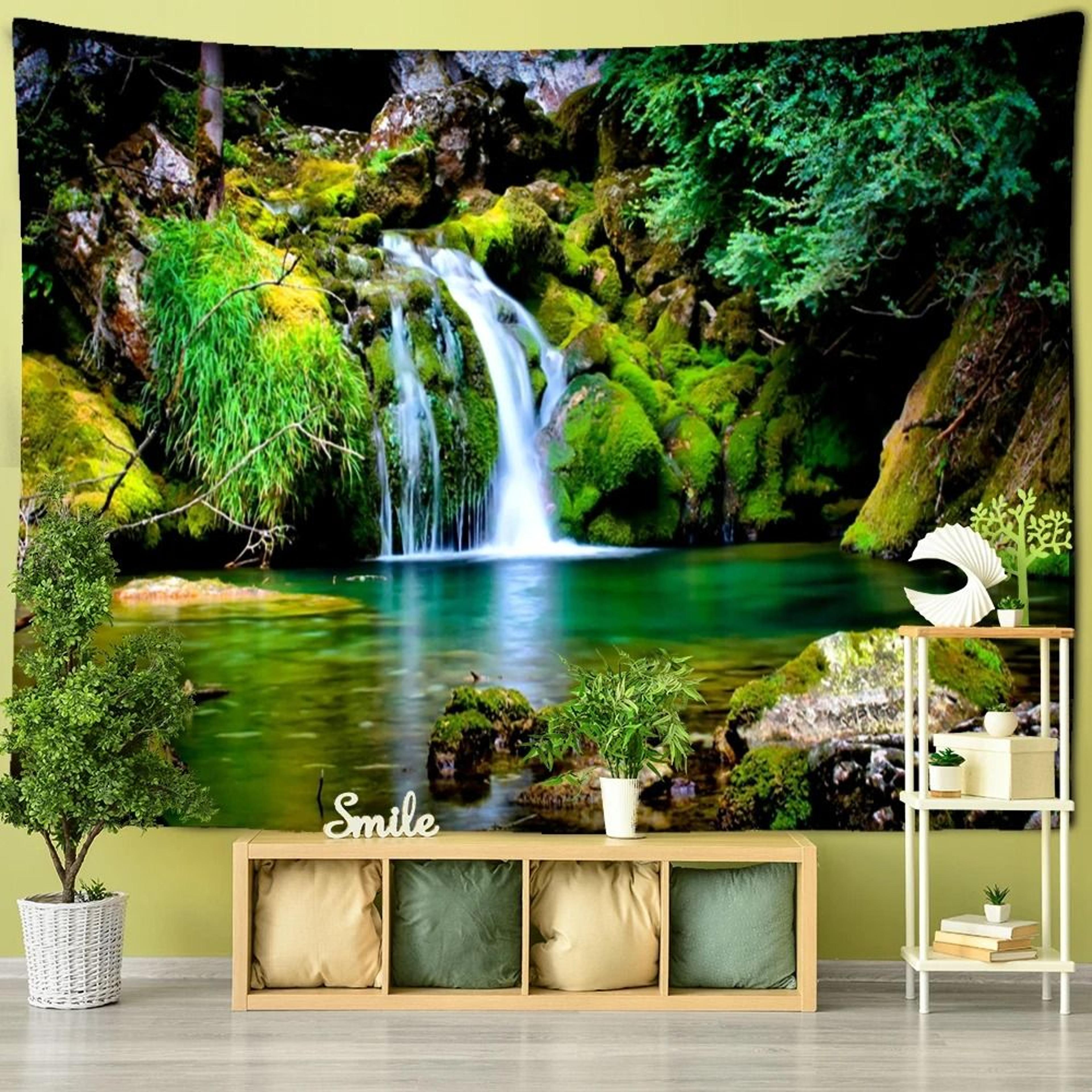 Forest Tree Wall Tapestry Bohemian Nature Scenery Hanging Decor 12