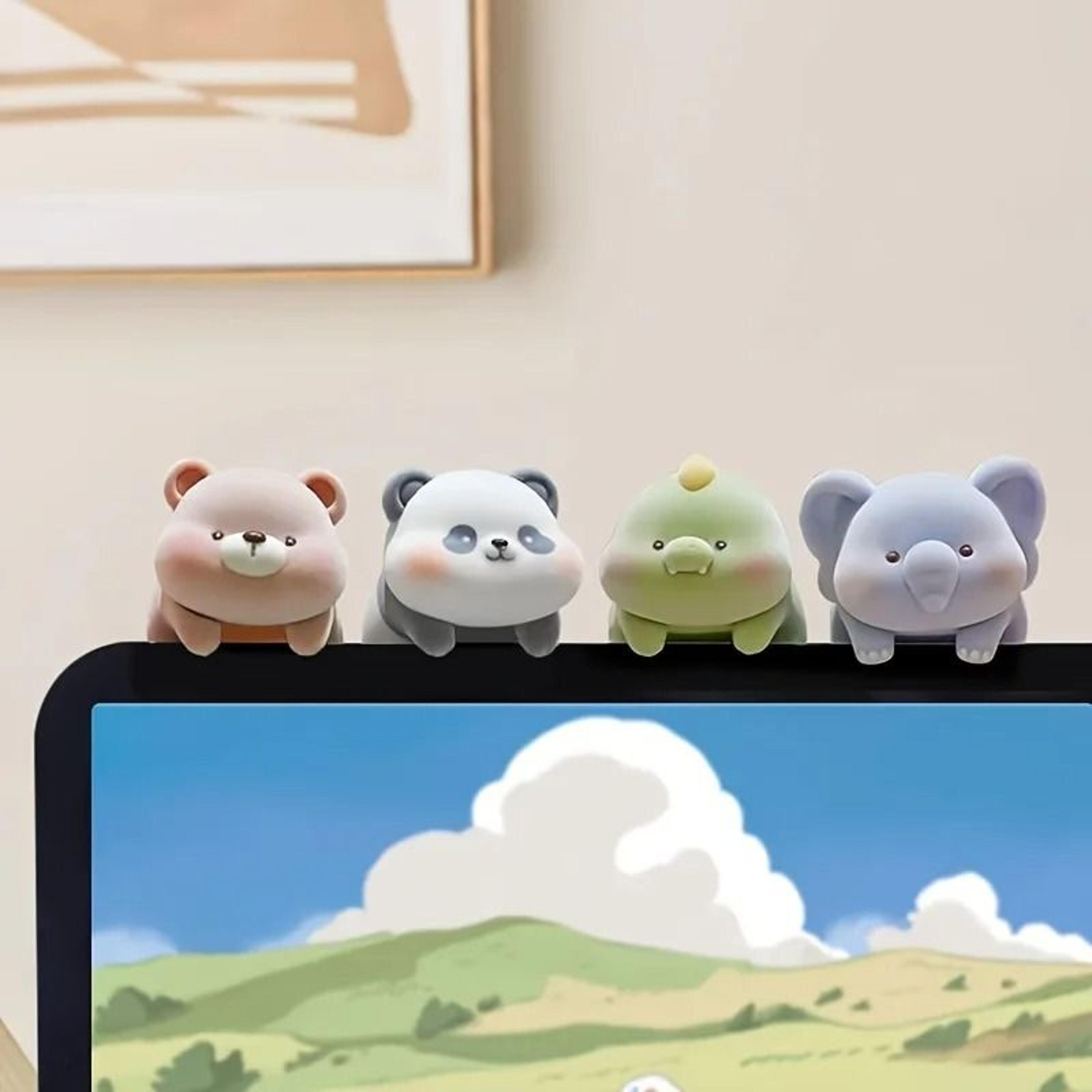 cute screen hanging ornament mini desk car monitor decoration