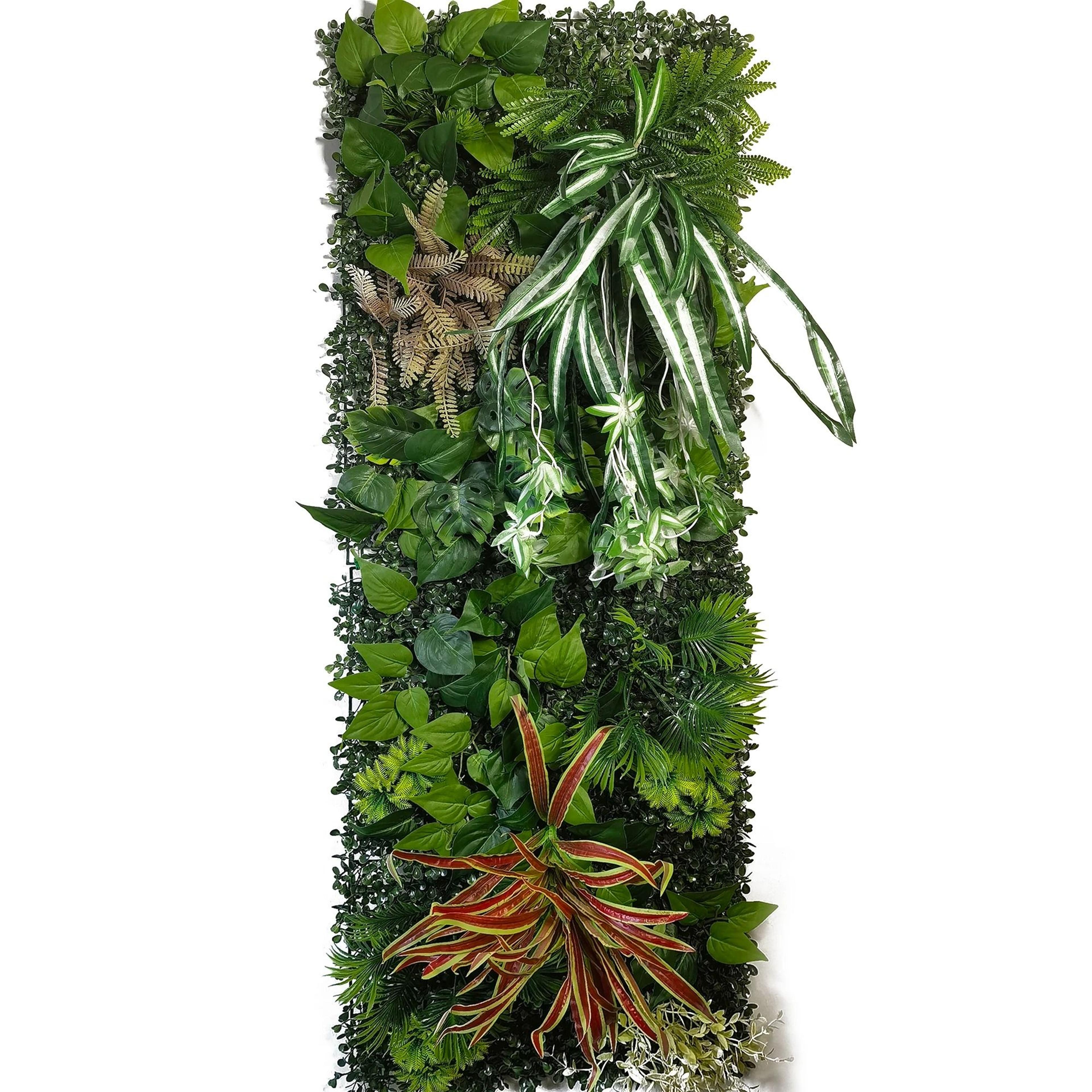 Artificial Grass Wall Panel Faux Greenery Backdrop Decor 14