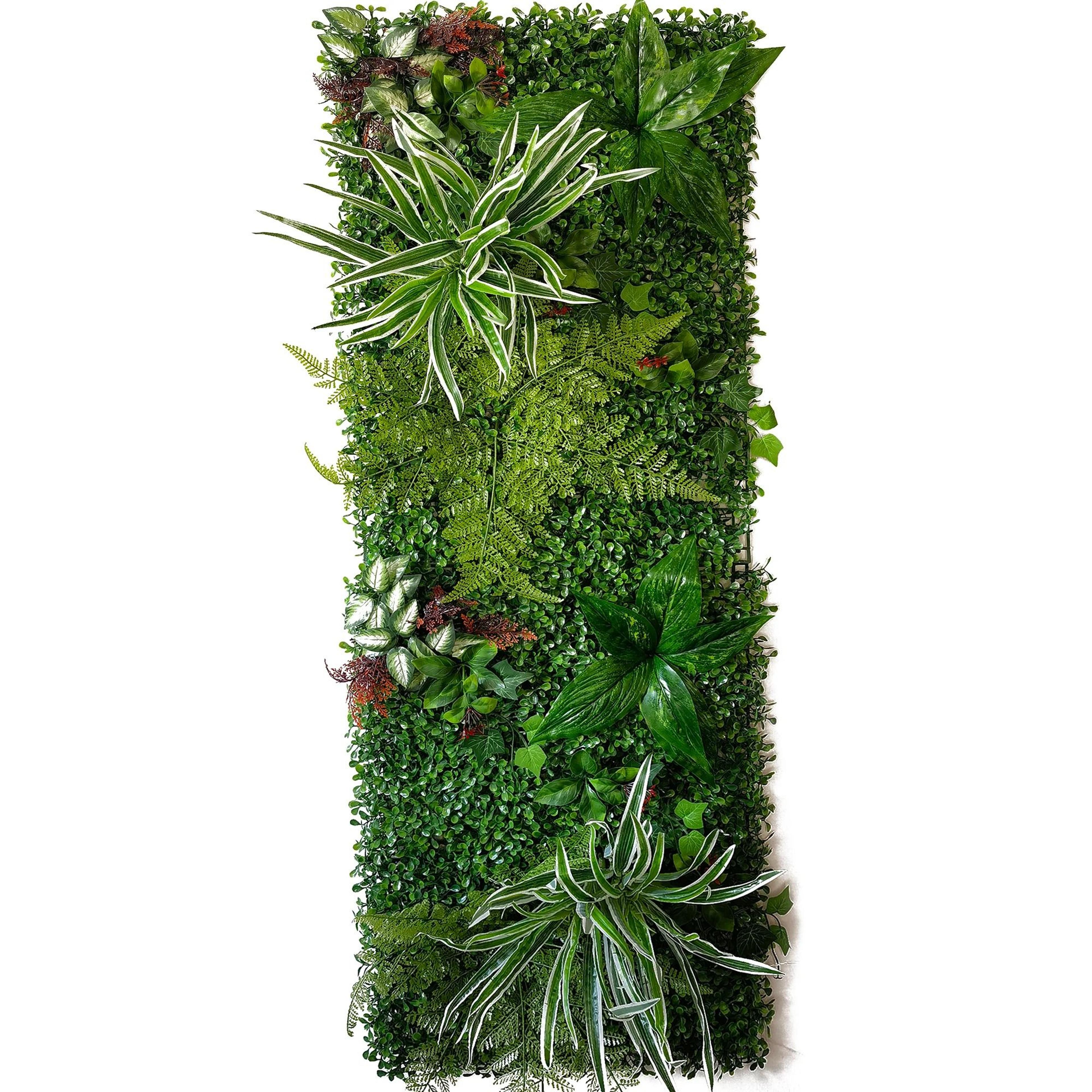 Artificial Grass Wall Panel Faux Greenery Backdrop Decor 19