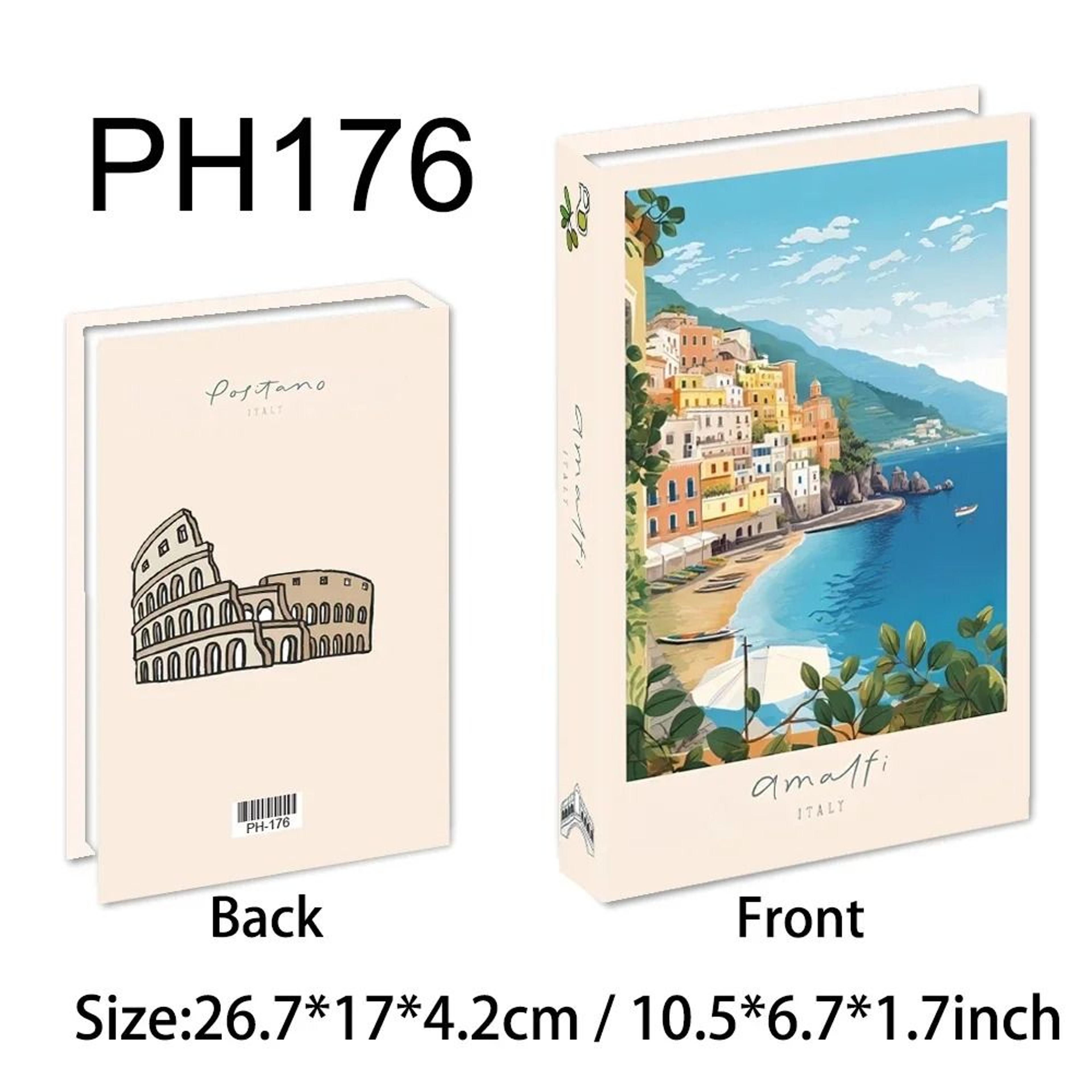 travel style decorative book box fake book storage decor