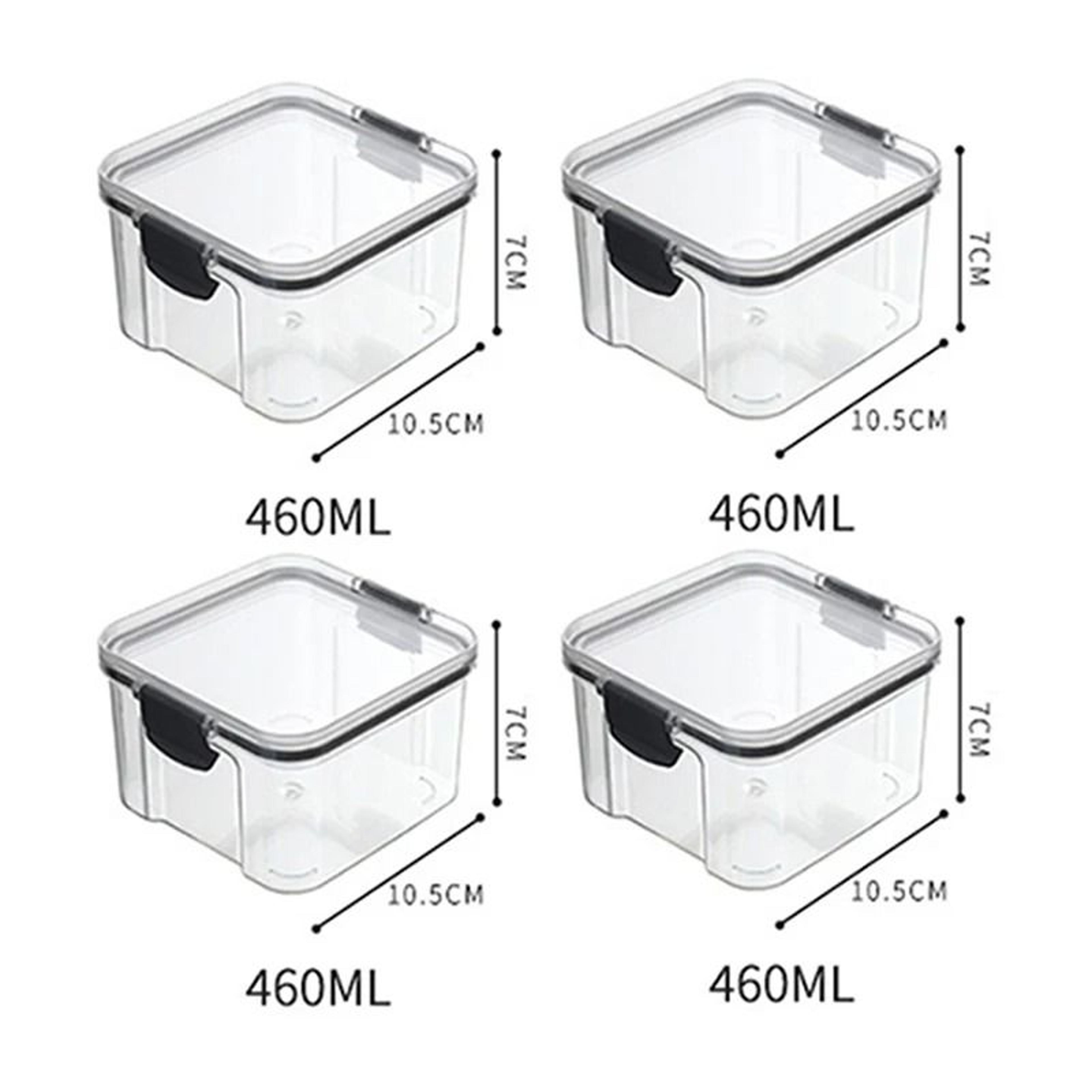 5 Piece Airtight Kitchen Storage Containers Stackable Grain Organizer Set 7