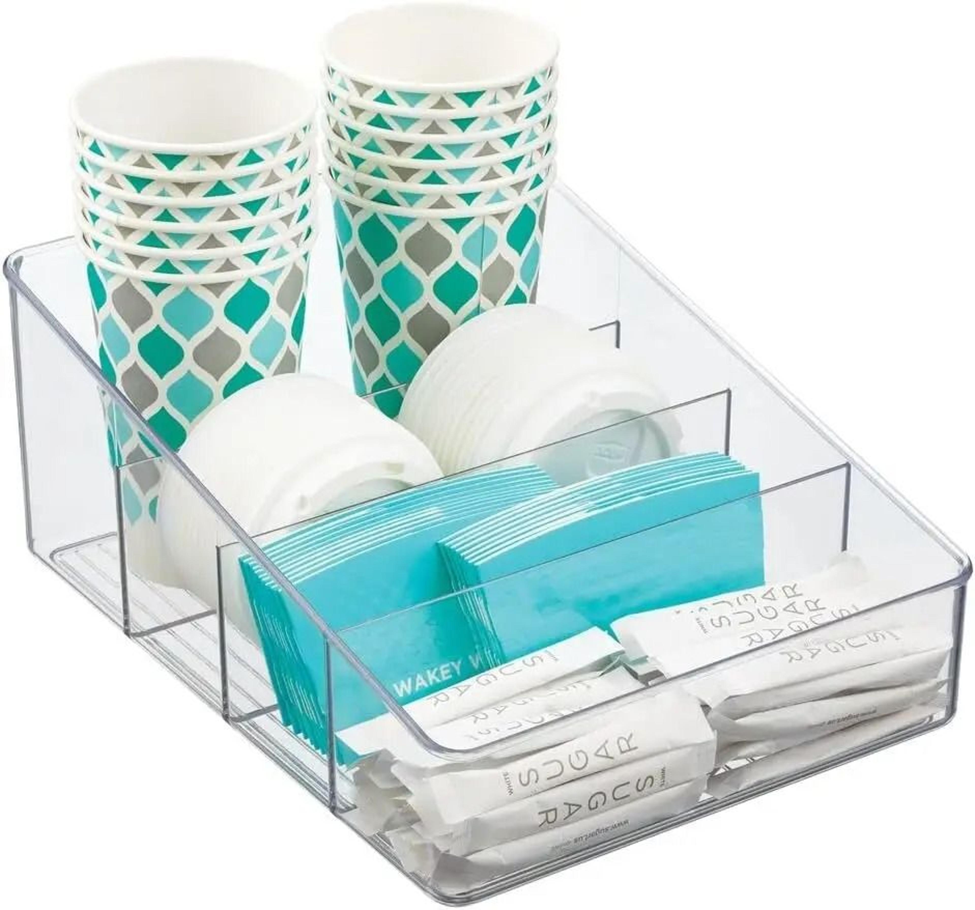 4 Layer Transparent Pantry Organizer Food Storage Container Rack 6