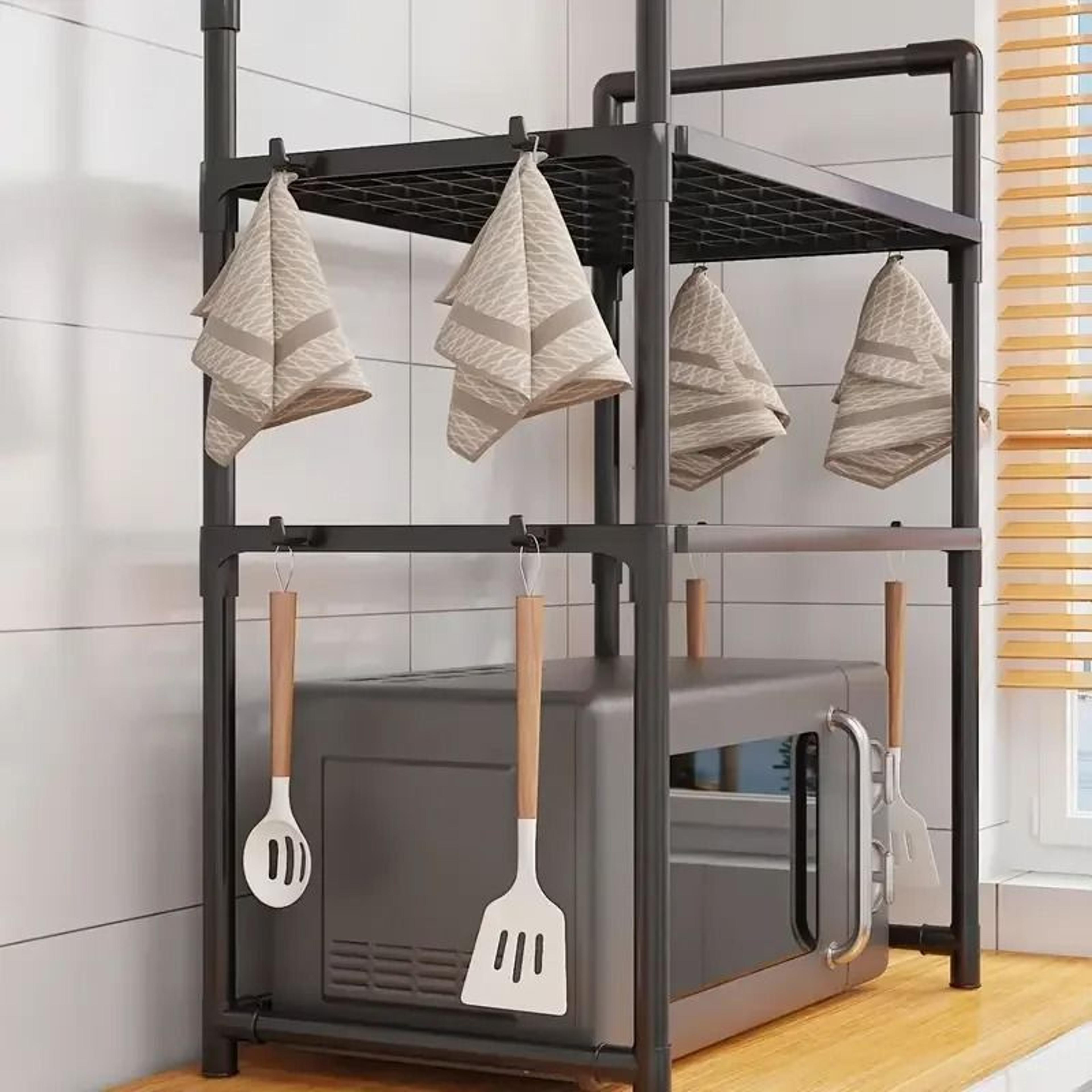 Microwave Oven Storage Rack Countertop Kitchen Organizer Shelf 6