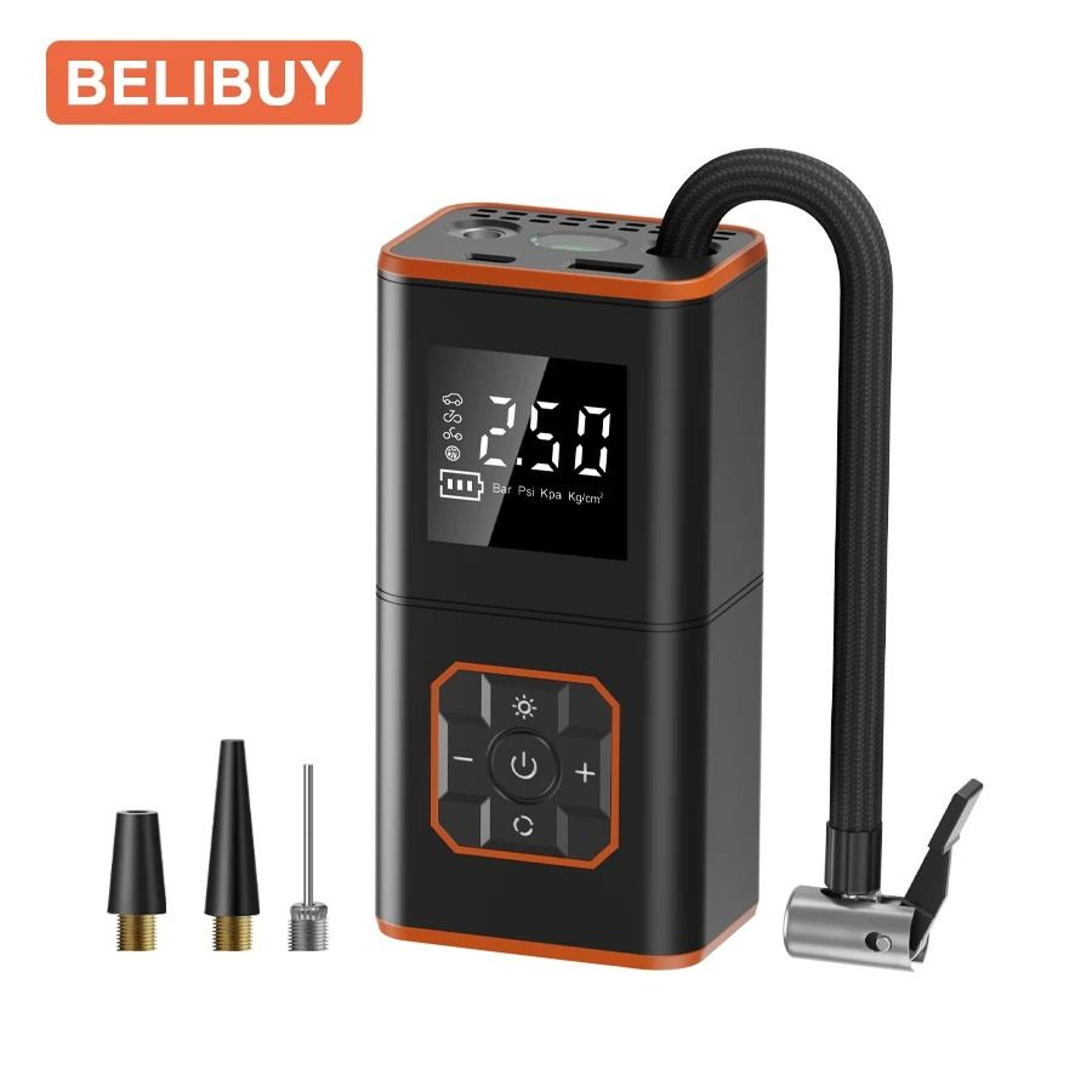 airgo portable tire inflator compact car air compressor pump