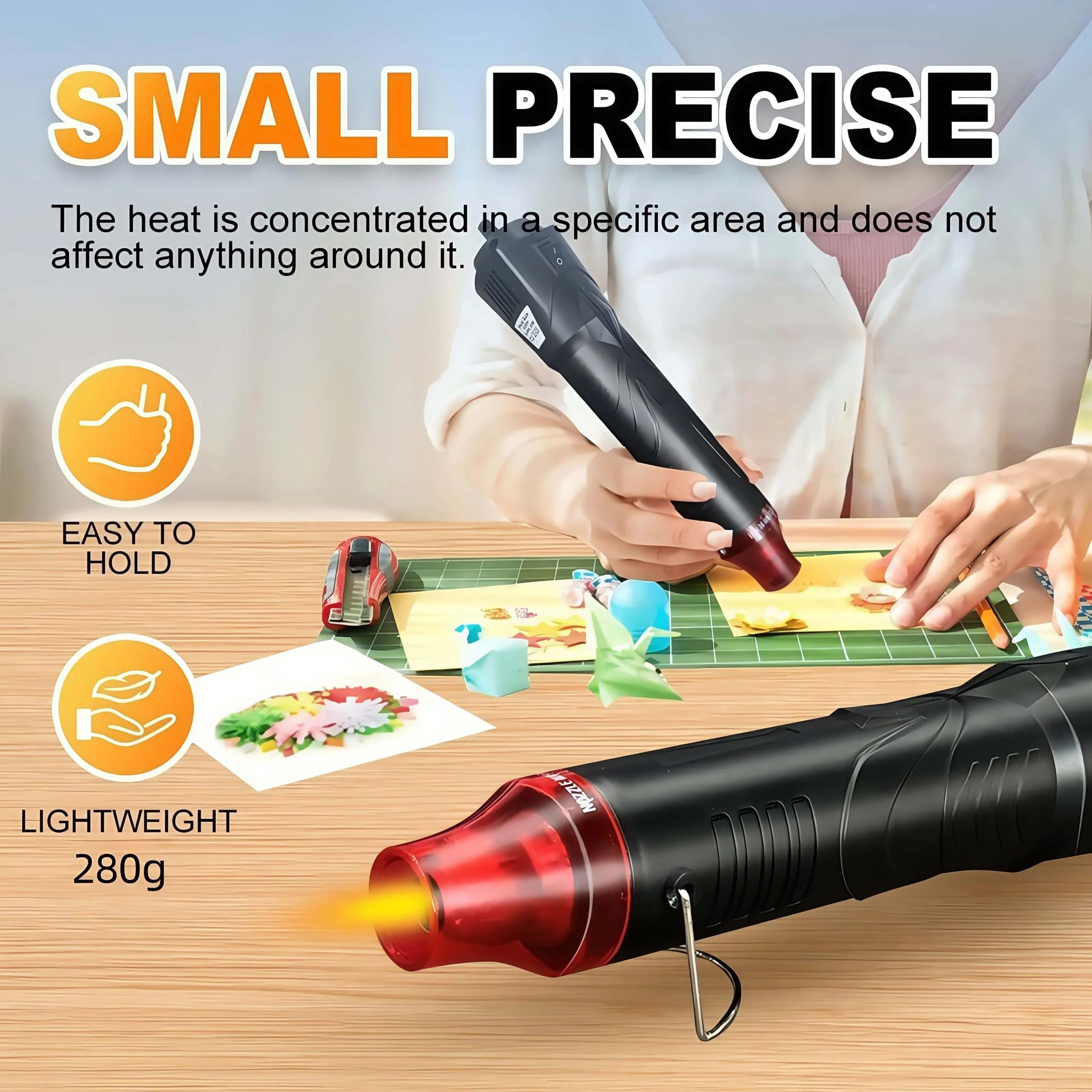 HeatPro 300W Mini Heat Gun Handheld Hot Air Tool For DIY Crafts 7