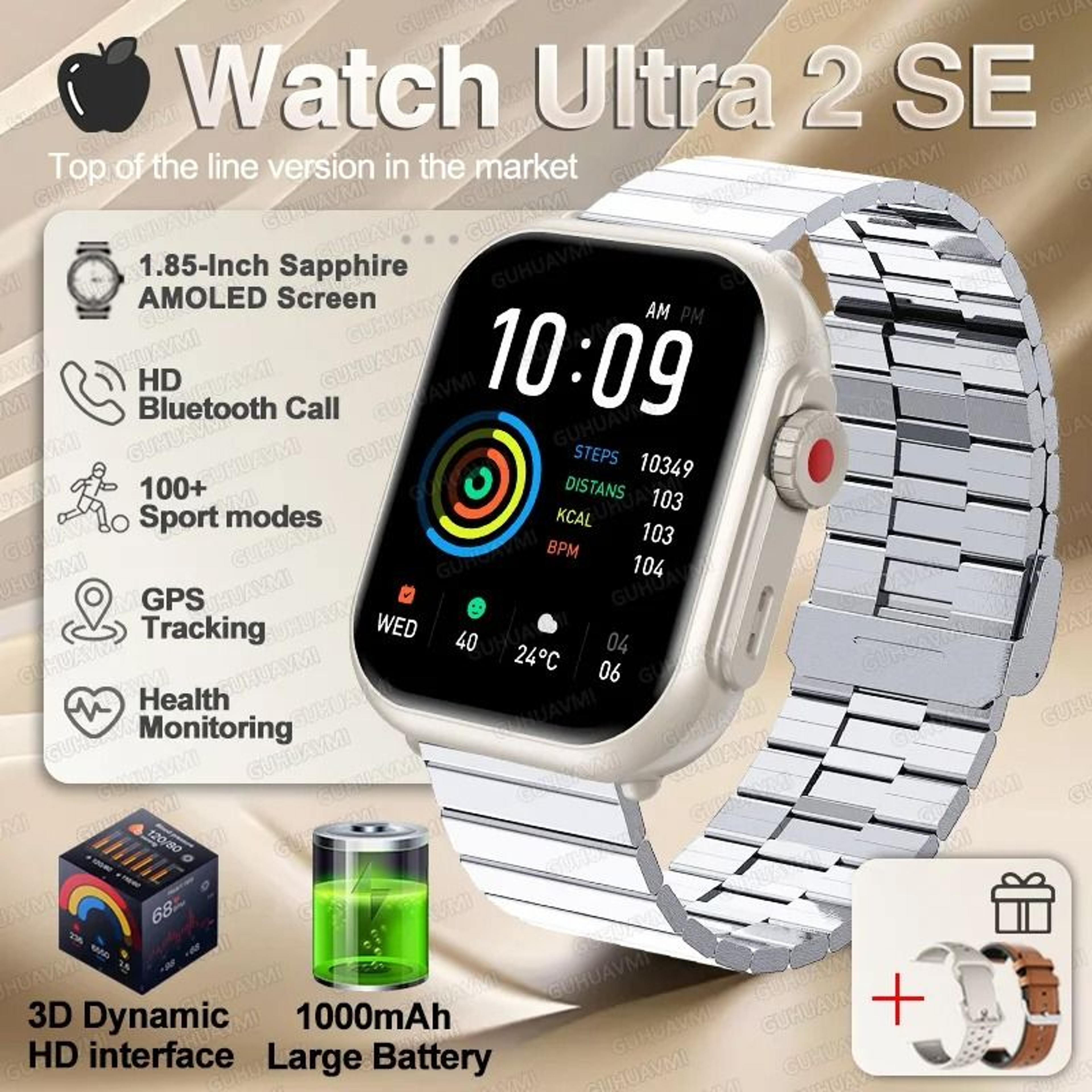 UltraSync AMOLED Smart Watch GPS Bluetooth Call Waterproof Fitness Watch 15