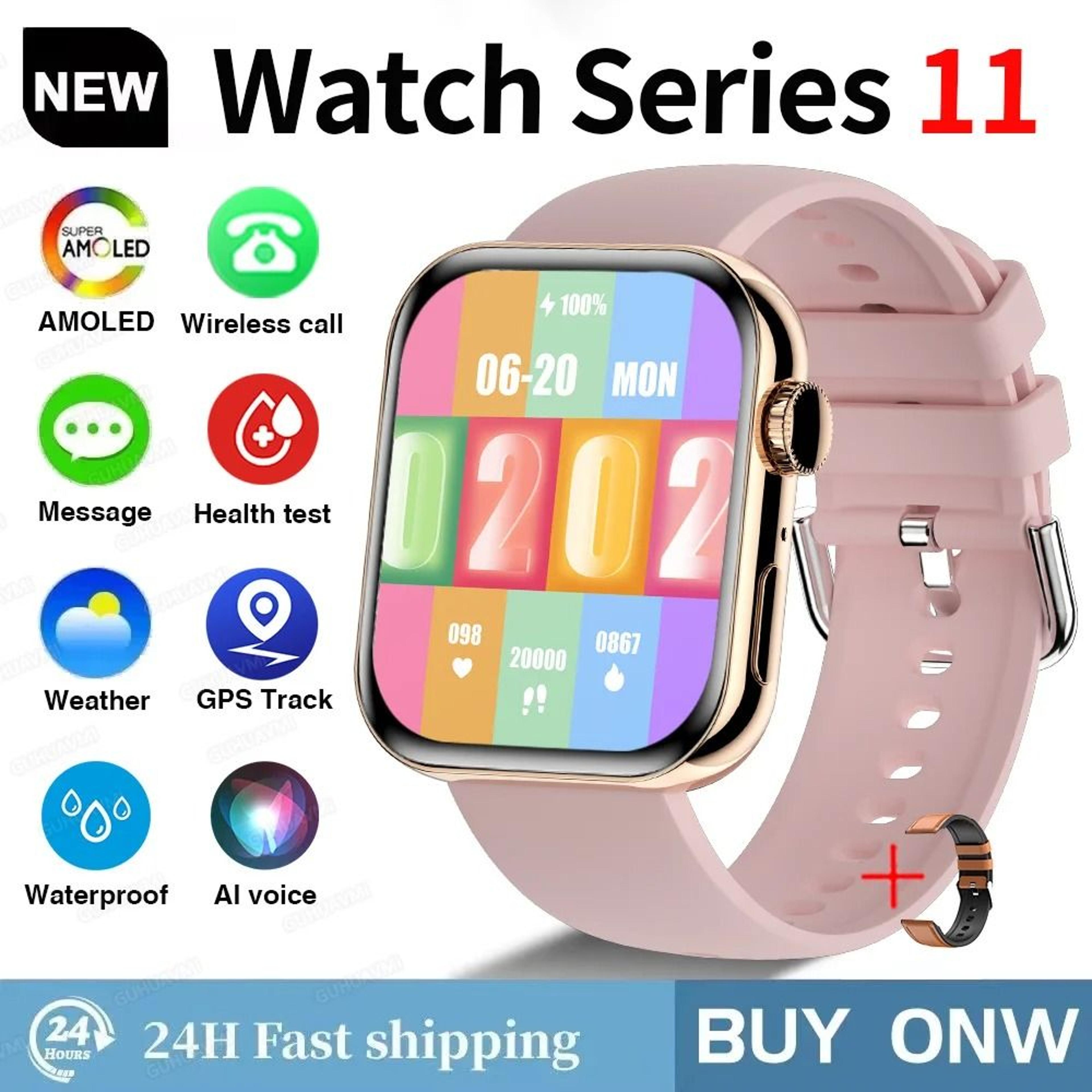 HD AMOLED Smartwatch With GPS And Bluetooth Calling Waterproof Sports Watch For Men And Women 6