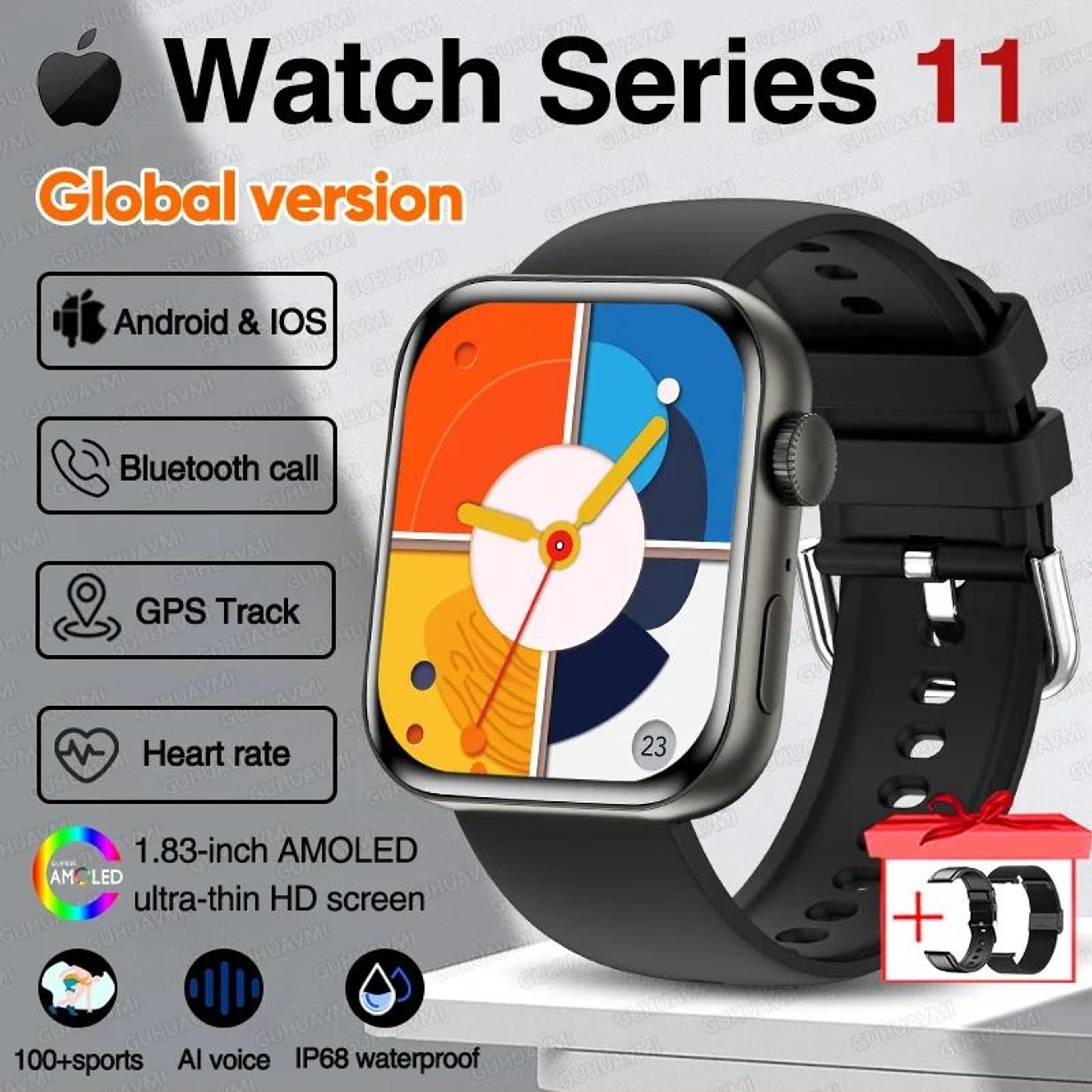 AMOLED Smartwatch With GPS And Bluetooth Calling Waterproof Fitness Tracker Smartwatch 7