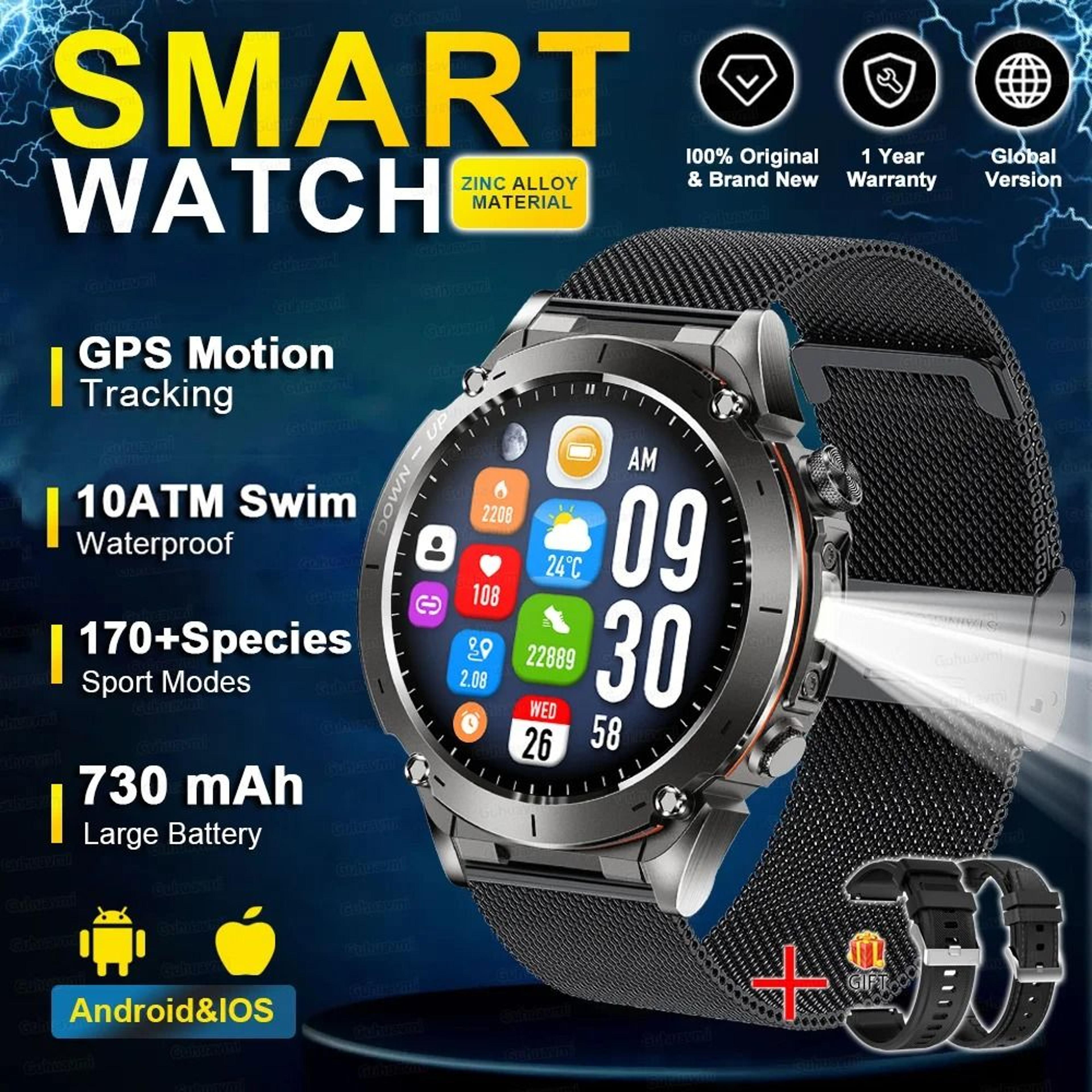 Stratos 4 GPS Smartwatch With AMOLED Display Bluetooth Calling Outdoor Sports Smartwatch 8