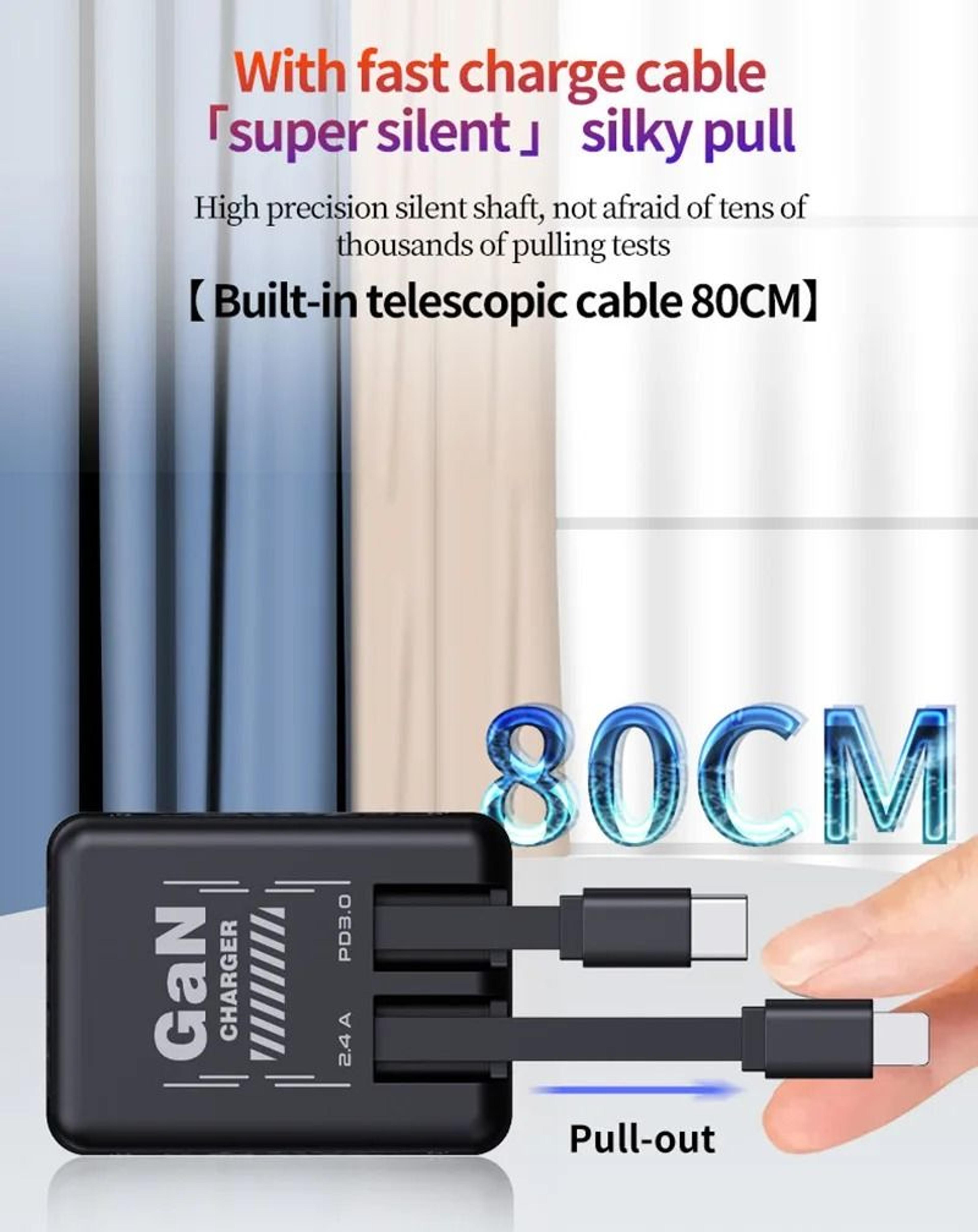 GaN Fast Charger Compact Portable Multi Device Fast Charging Wall Adapter 10
