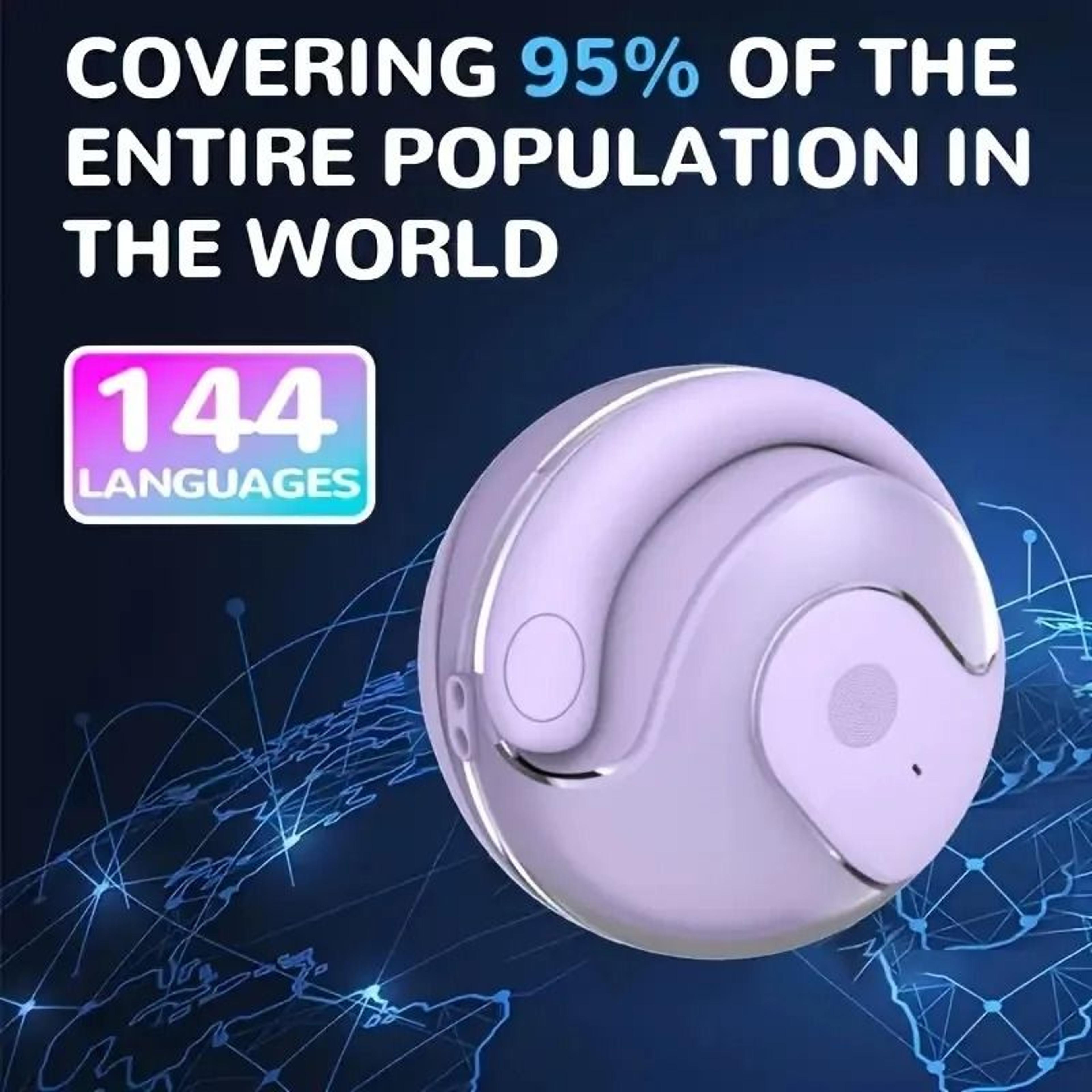 ai translation earbuds wireless bluetooth translator earphones with real time multi language support