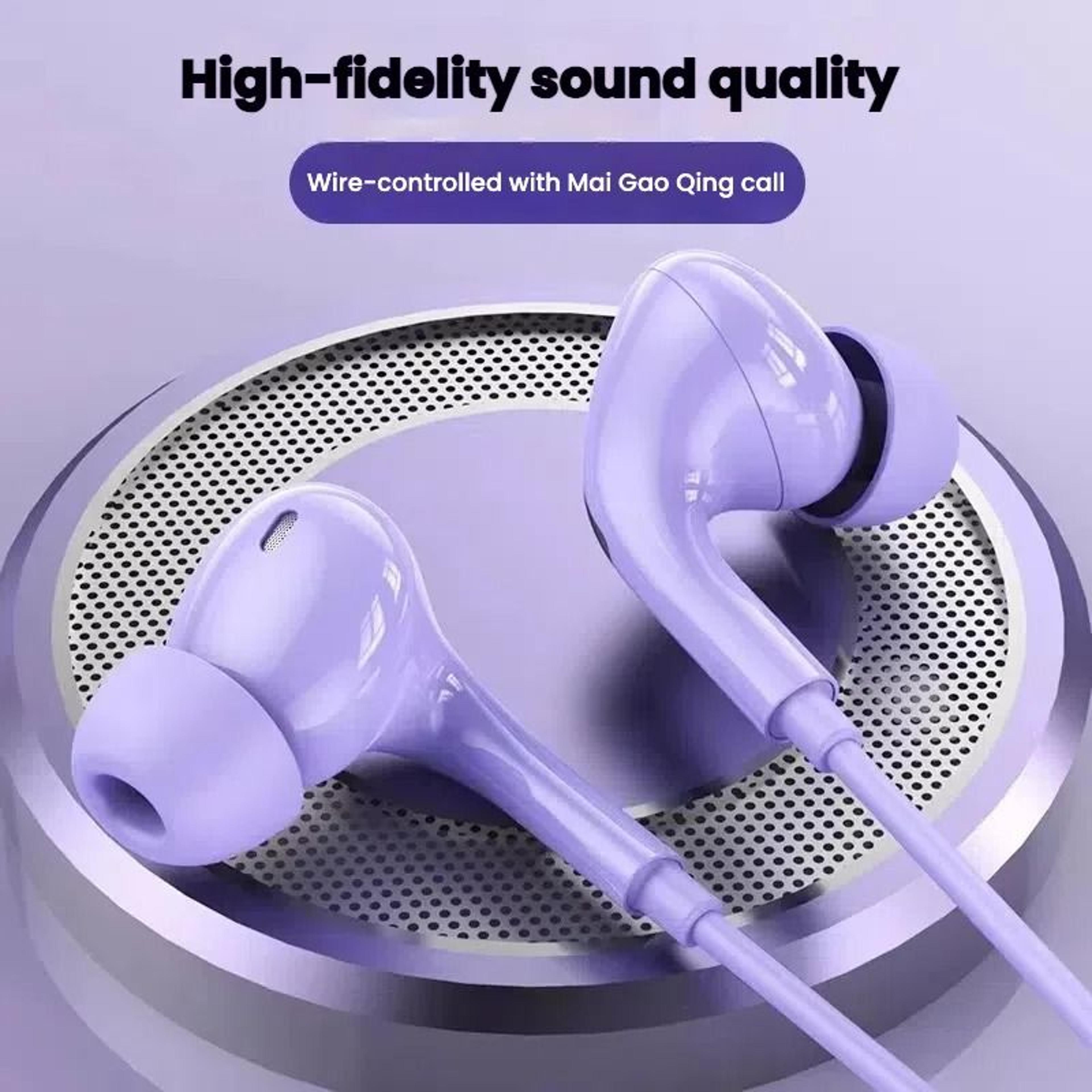 HiFi Type C Wired Earbuds USB C Headphones Sport In Ear Wired Headset 4