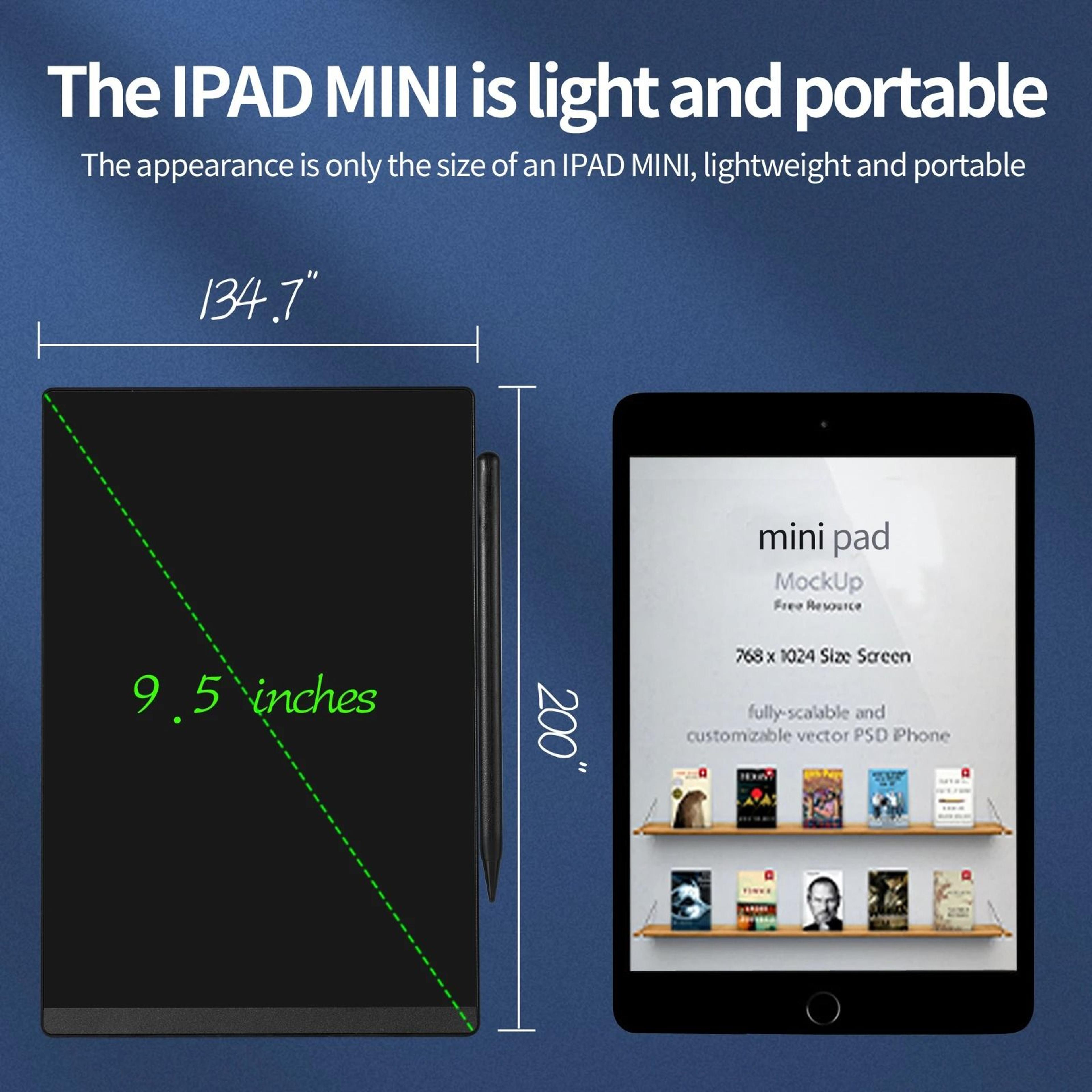 95 Inch LCD Writing Tablet Kids Drawing Tablet Reusable Electronic Writing Board 5