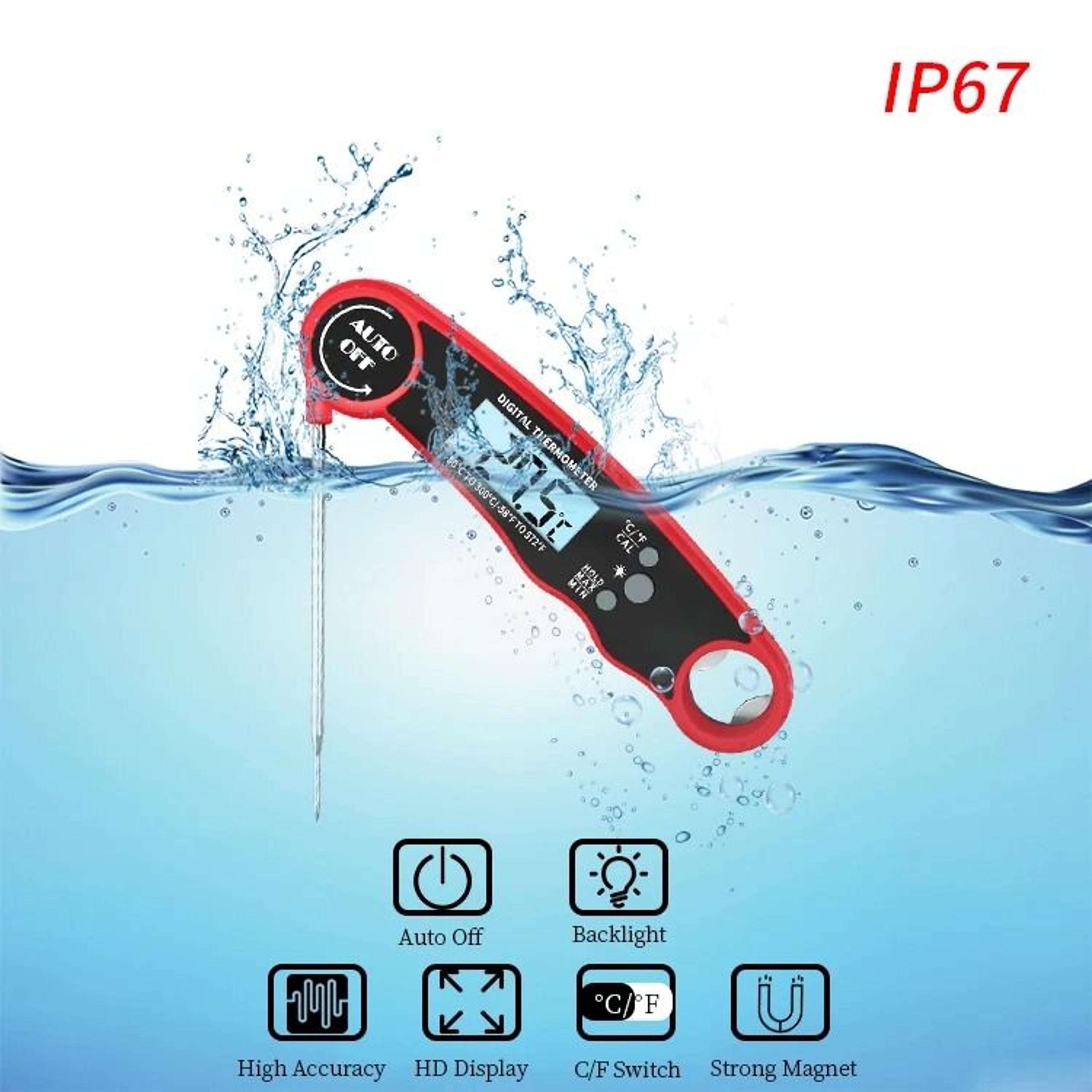 Instant Read Meat Thermometer Digital Cooking Thermometer For BBQ And Kitchen 4