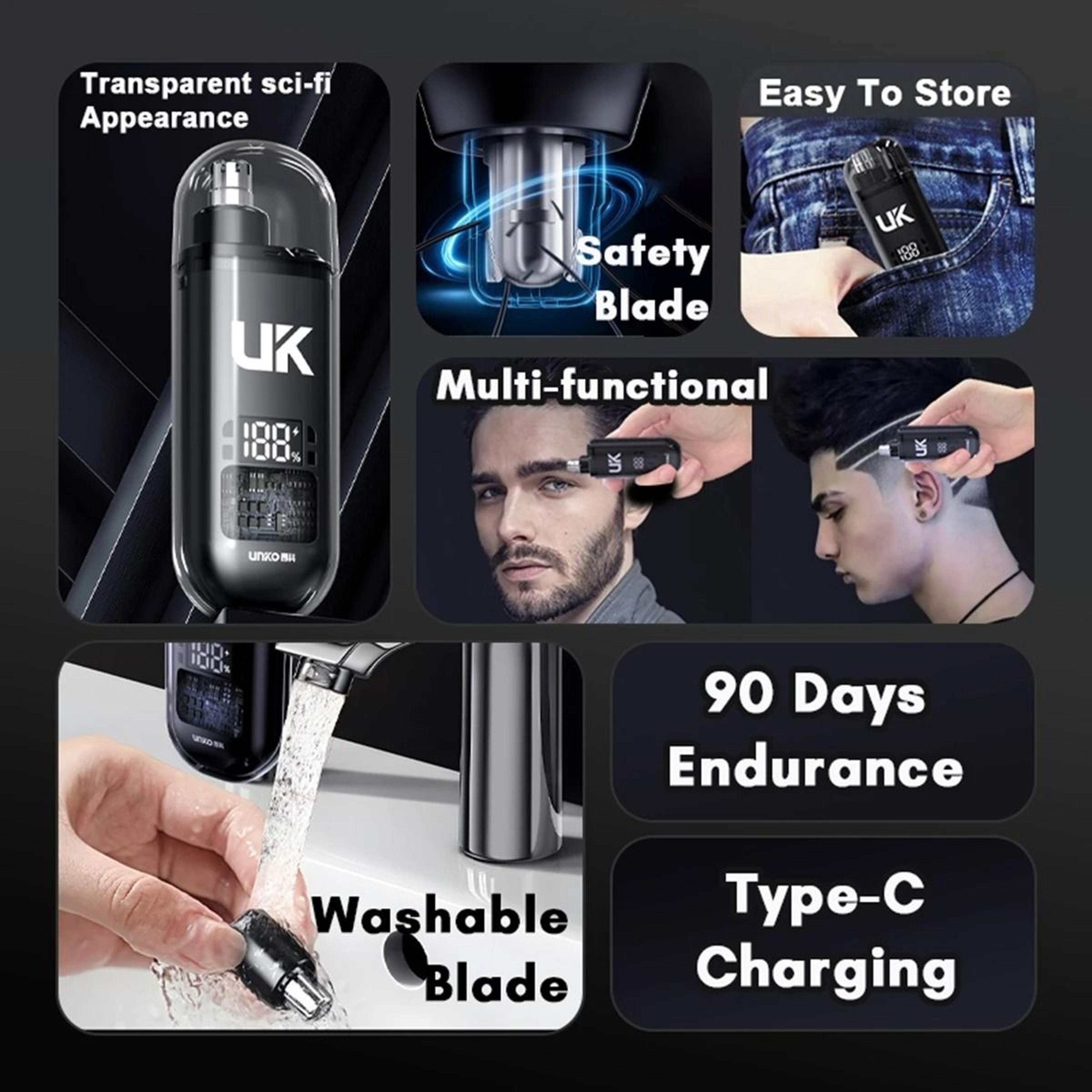 Portable Electric Nose Hair Trimmer Rechargeable Ear And Eyebrow Grooming Tool 6
