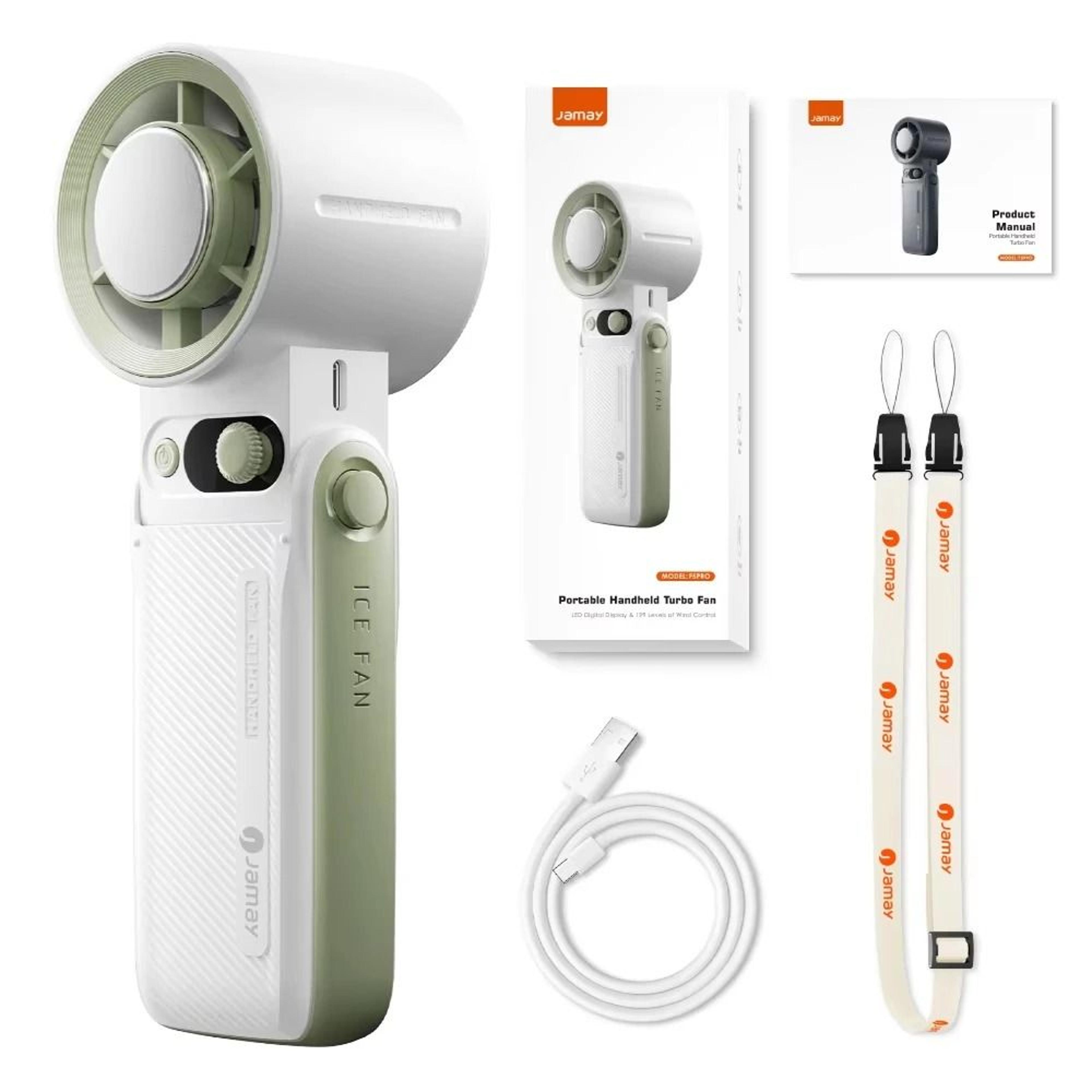Rechargeable Portable Handheld Fan With Adjustable Speed Cooling 2