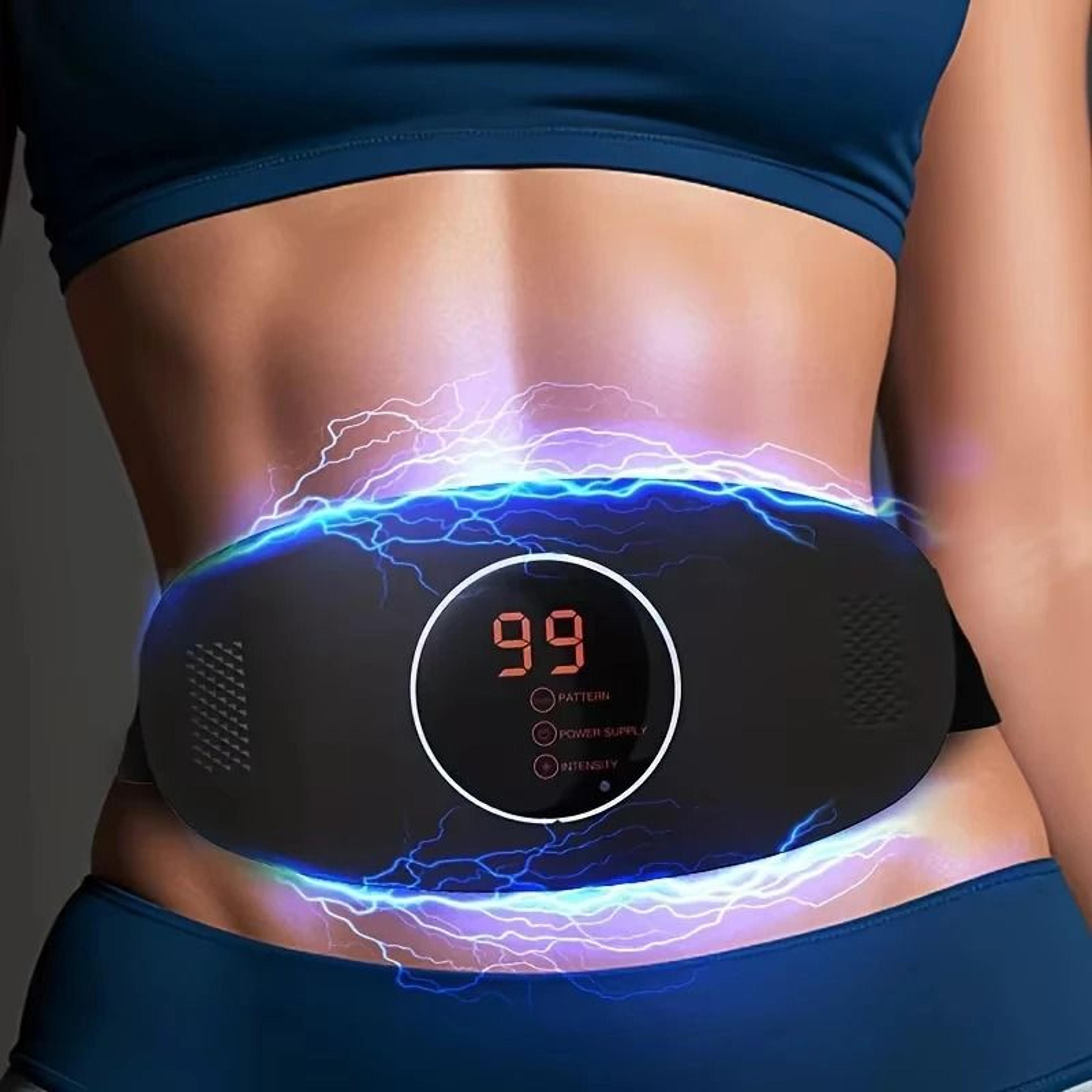 ems slimming belt electric waist massager vibration body shaper for relaxing home massage