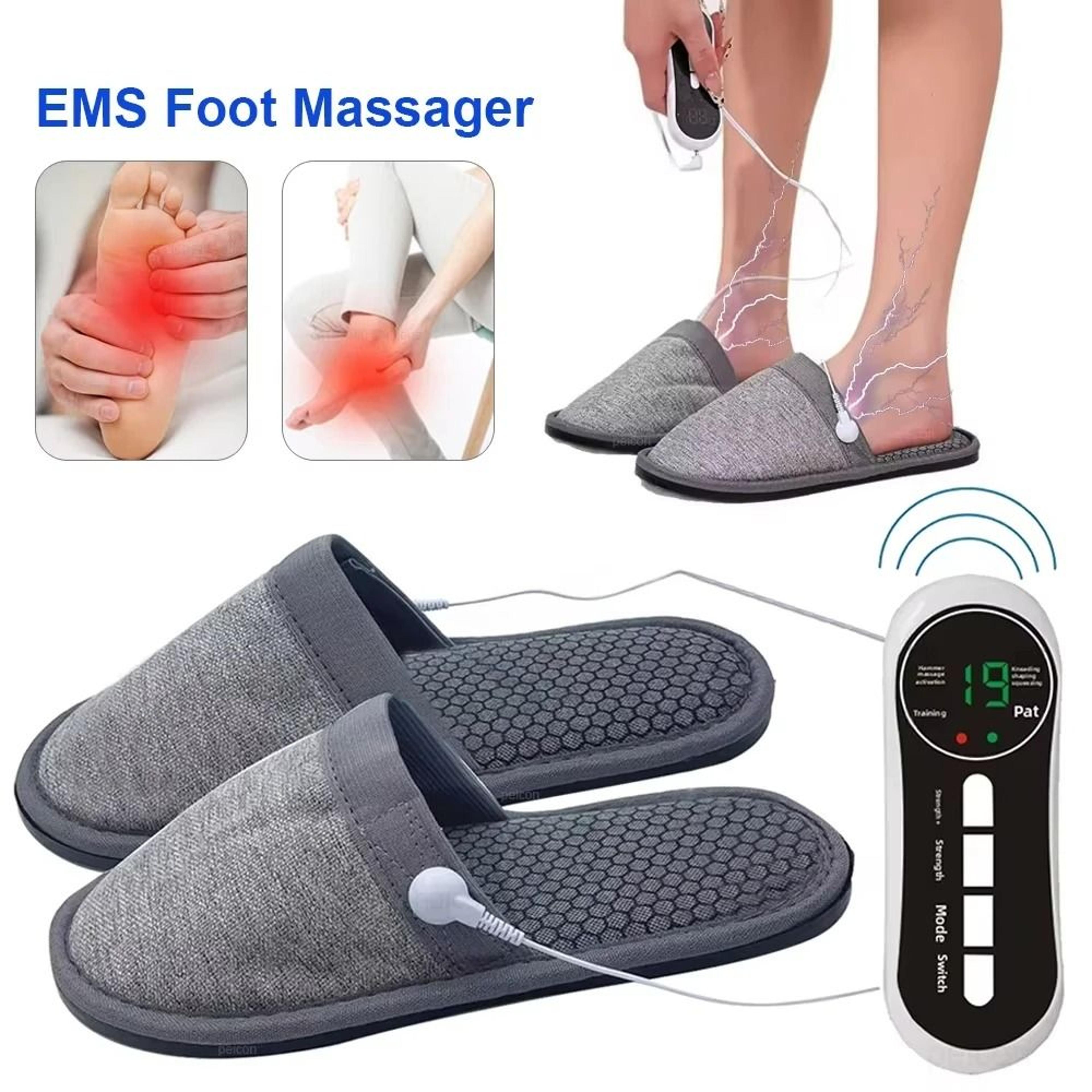 ems foot massager slippers electric pulse foot massage shoes