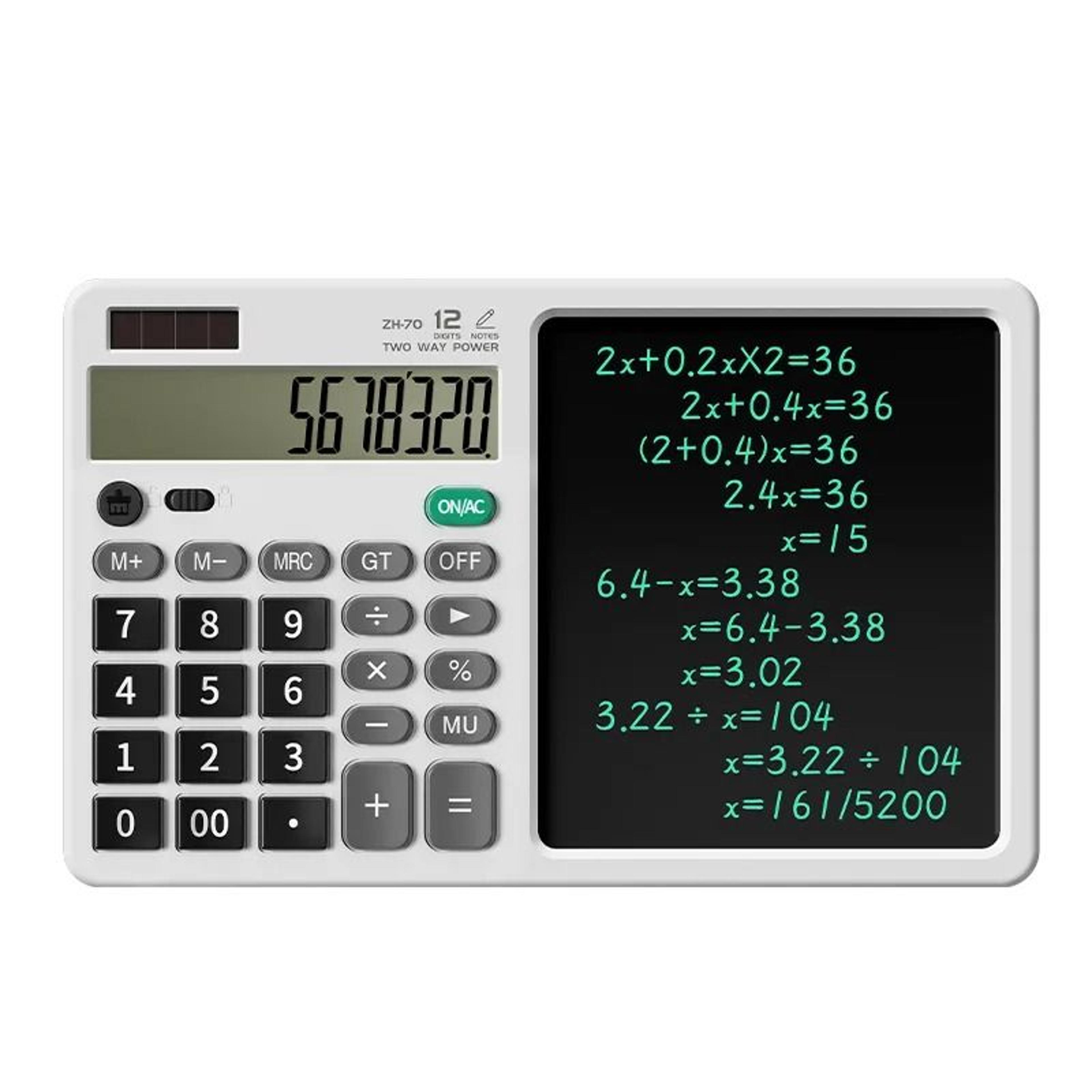 Calculator Writing Tablet LCD Writing Tablet With 12 Digit Scientific Calculator 2