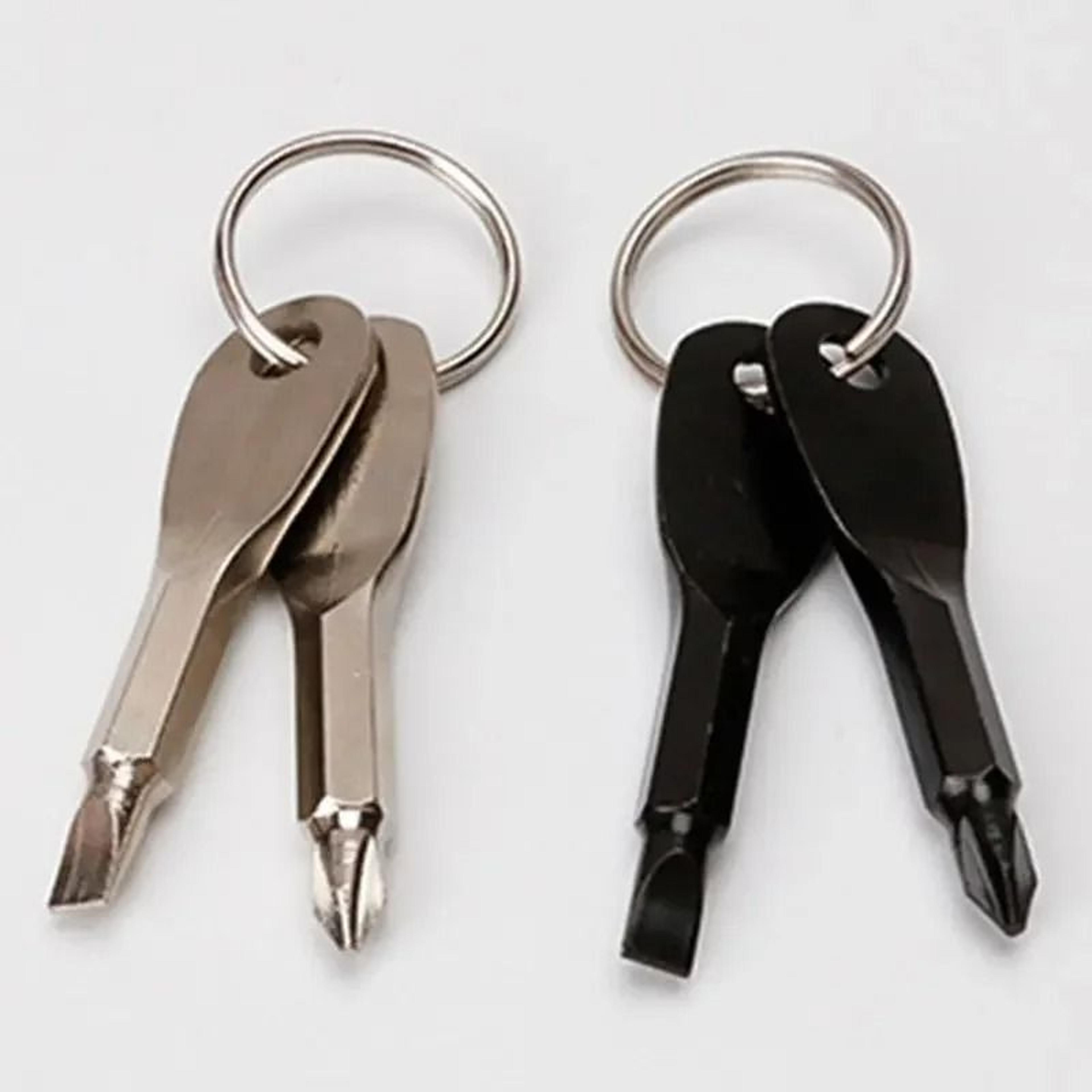 edc multi tool keychain screwdriver portable outdoor emergency repair tool