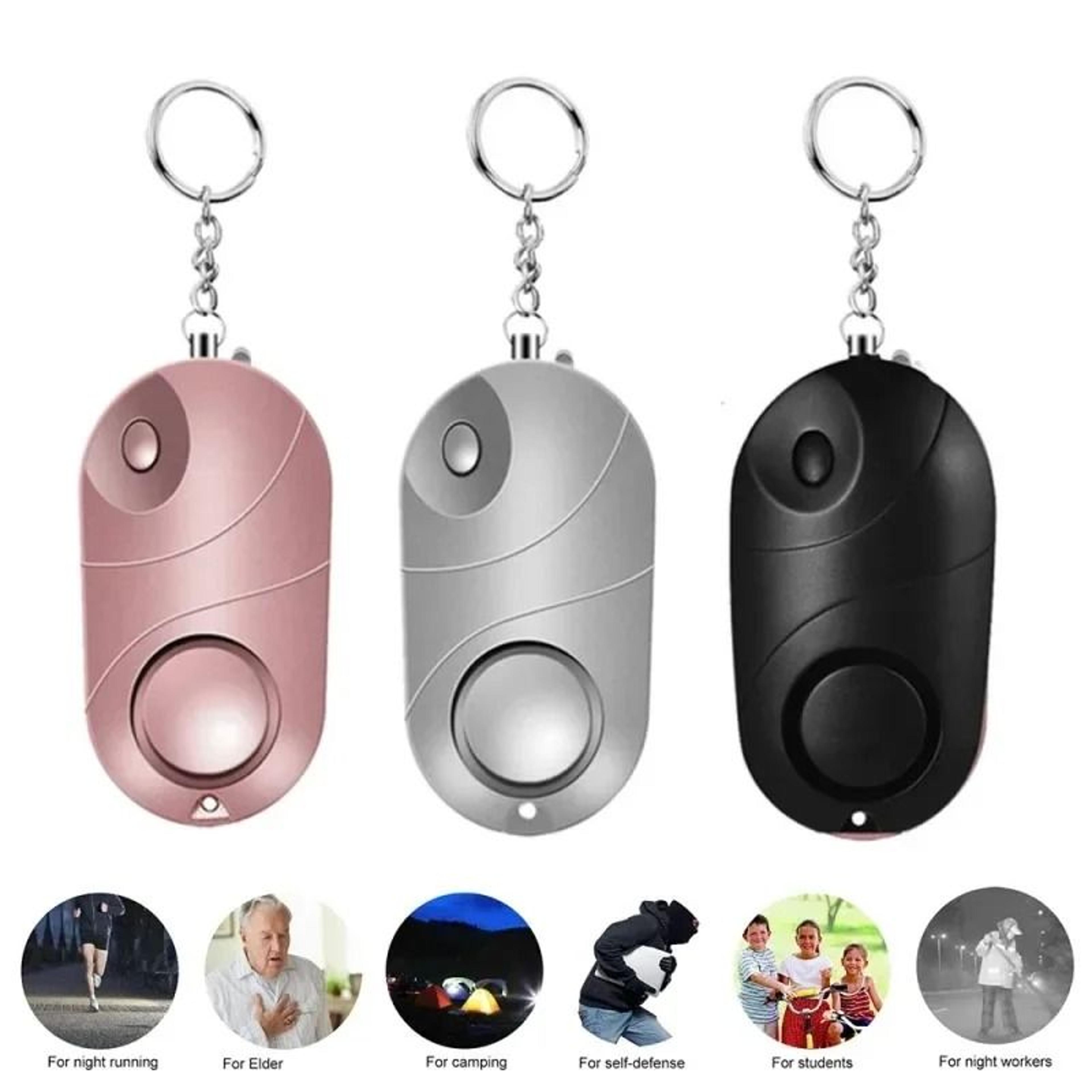 Personal Safety Alarm Keychain With LED Flashlight For Emergency Protection 19