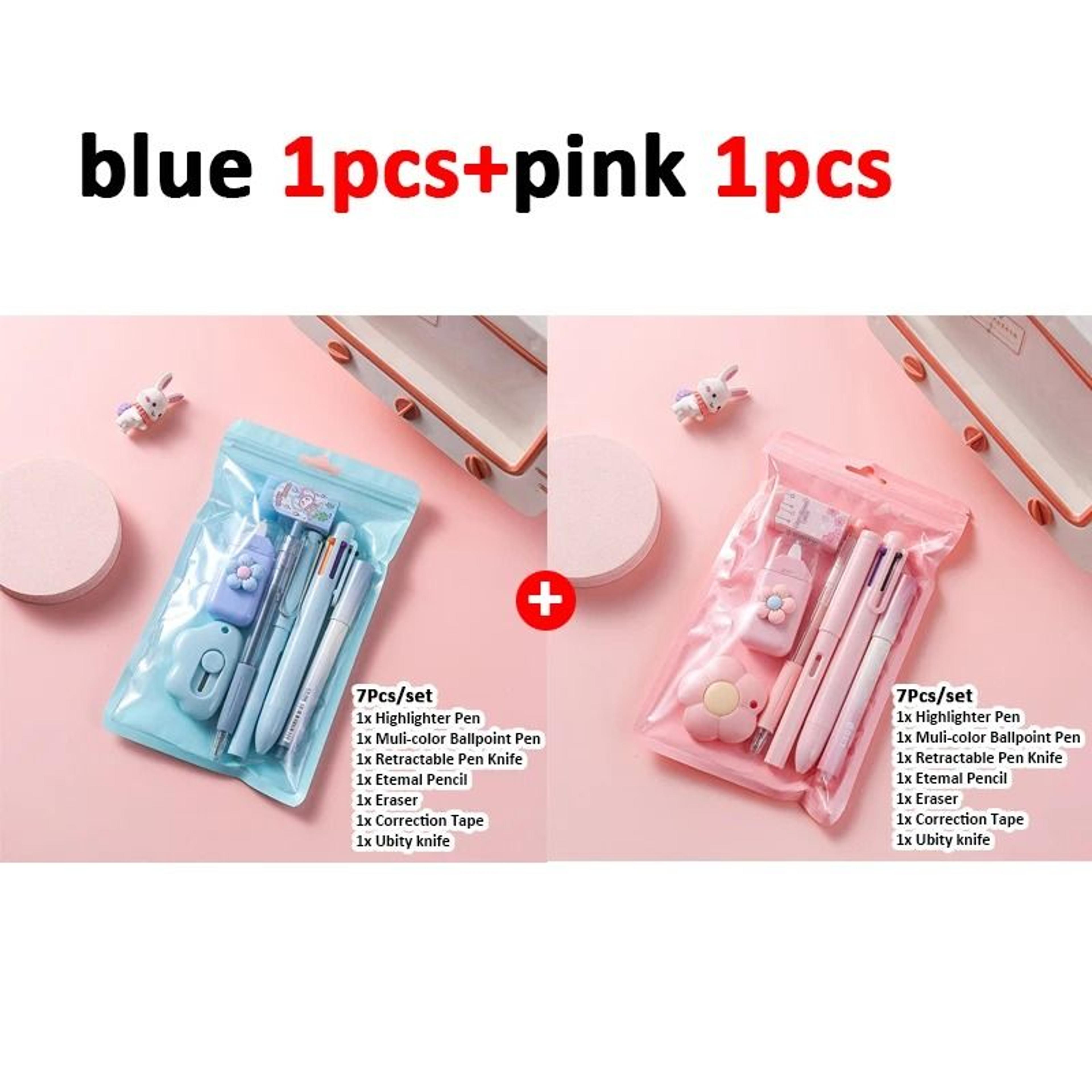 7 In 1 School Stationery Set Complete Student Supplies Gift Kit 13