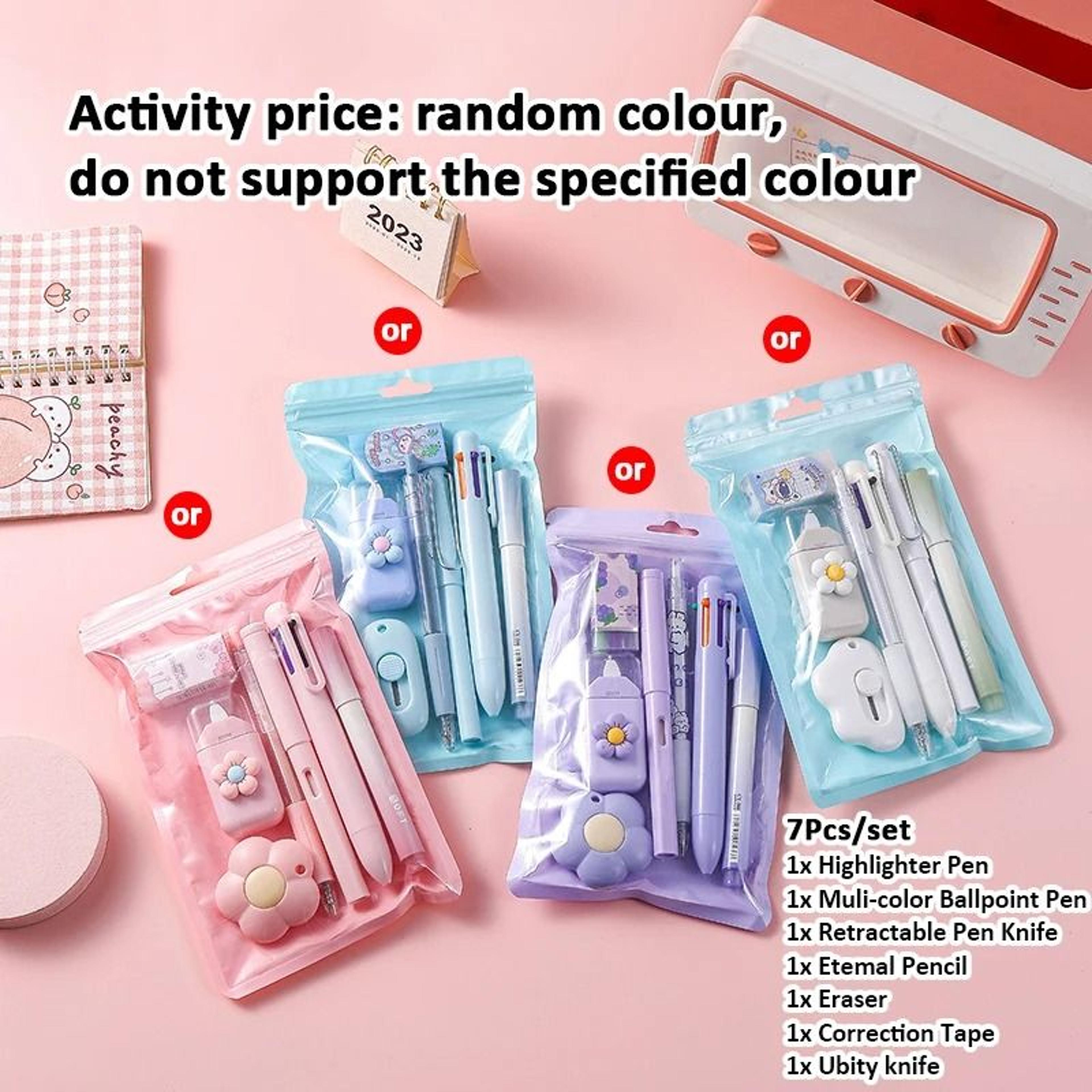 7 In 1 School Stationery Set Complete Student Supplies Gift Kit 1