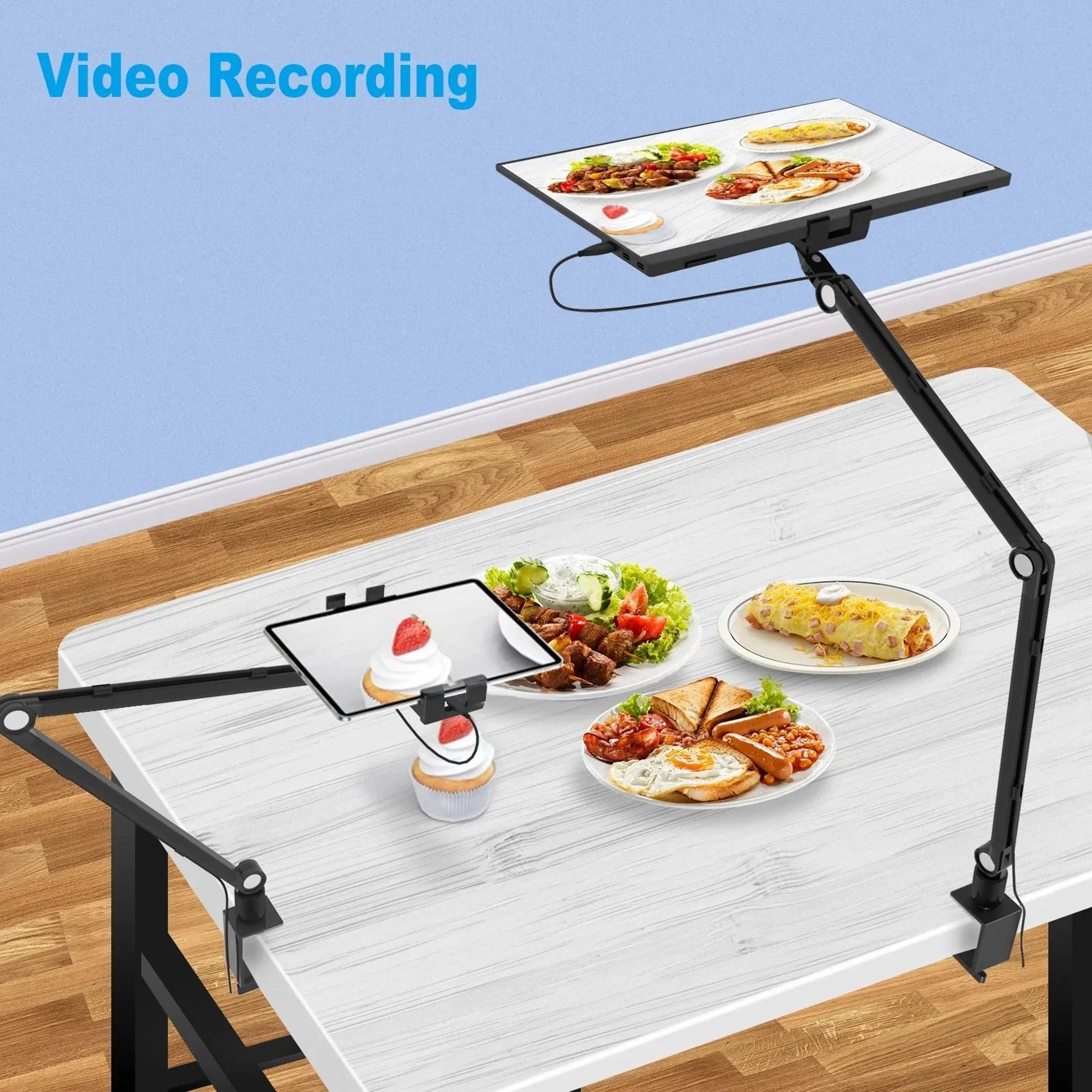 Adjustable Tablet Stand Holder With Rotating Arm For IPad And Portable Monitor 3