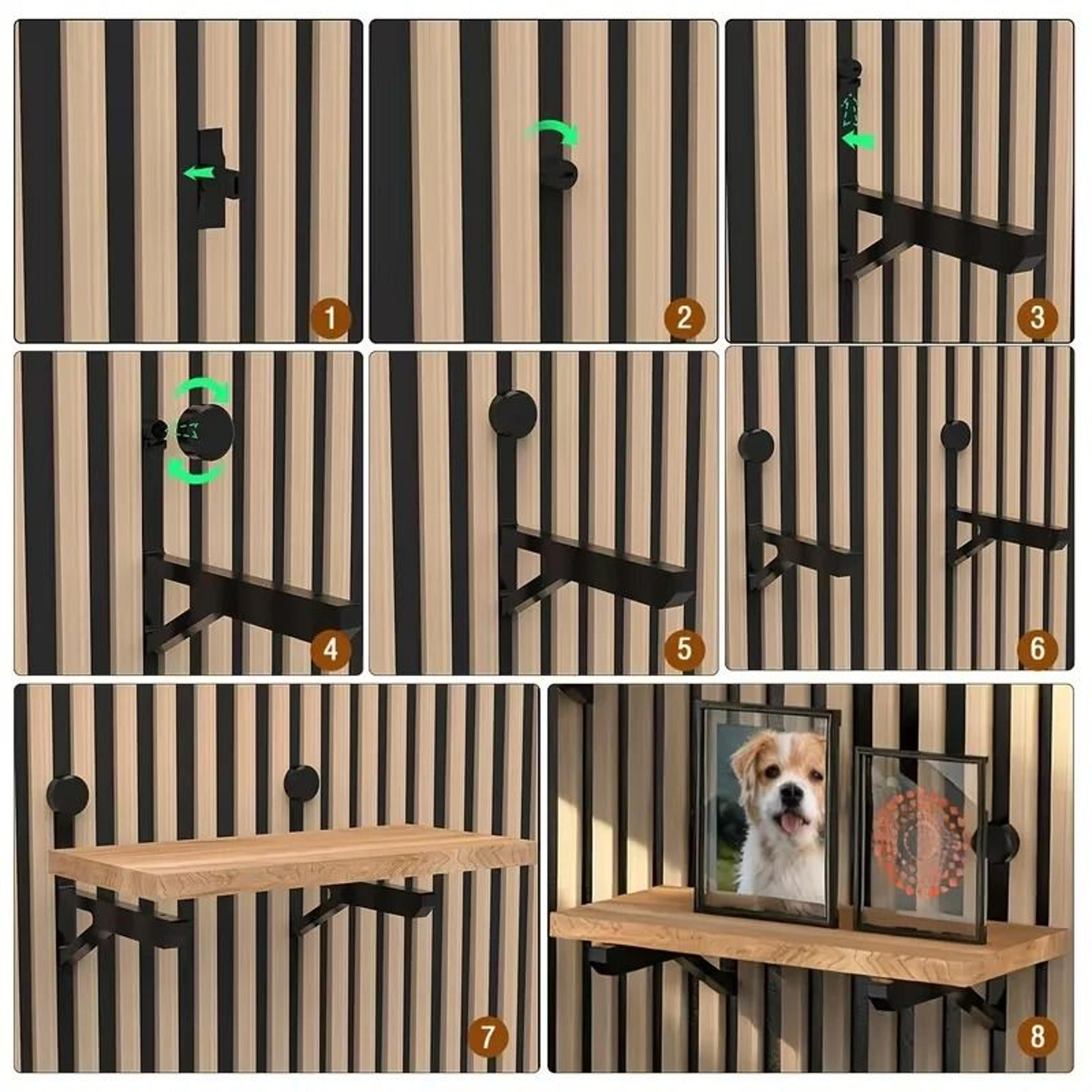4 Piece Heavy Duty Acoustic Panel Brackets Soundproof Panel Mount Set 1