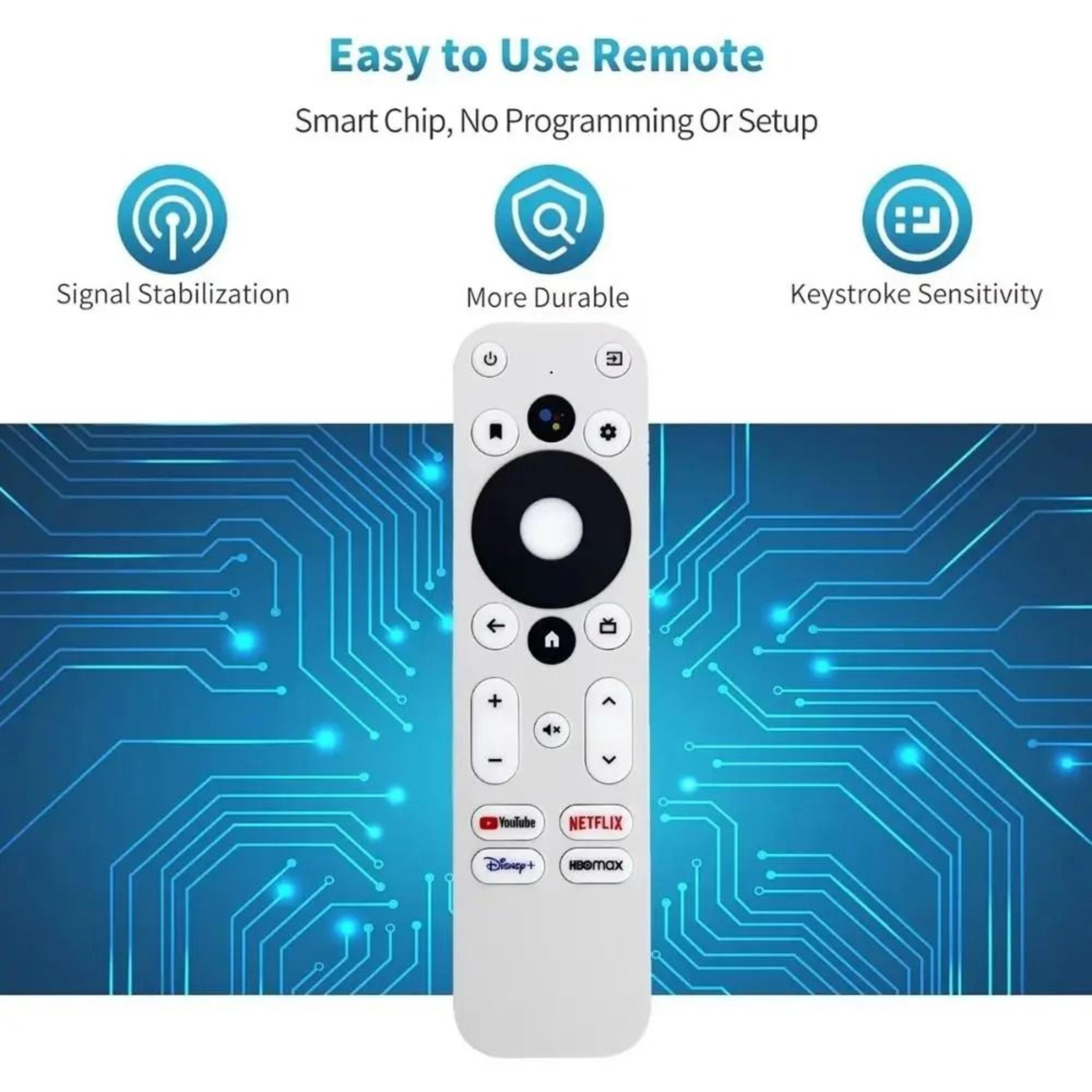 Voice Remote Control Replacement TV Remote For Mecool Android 4K TV Devices 4